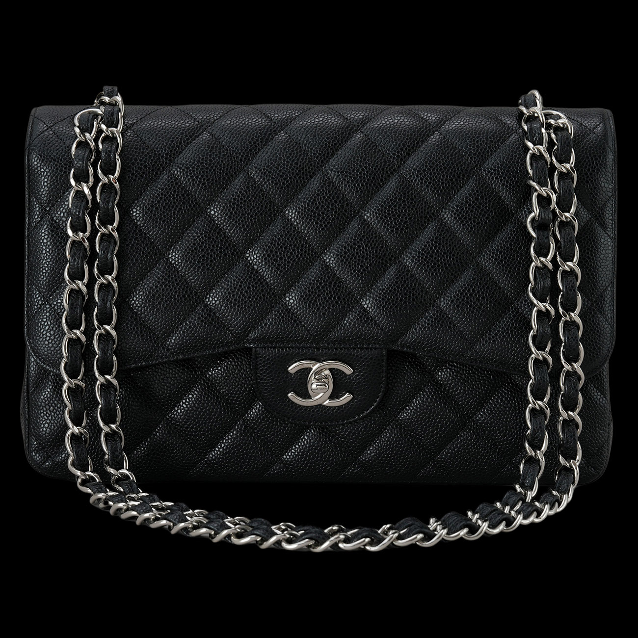 CHANEL(USED)샤넬 캐비어 클래식 점보 플랩백