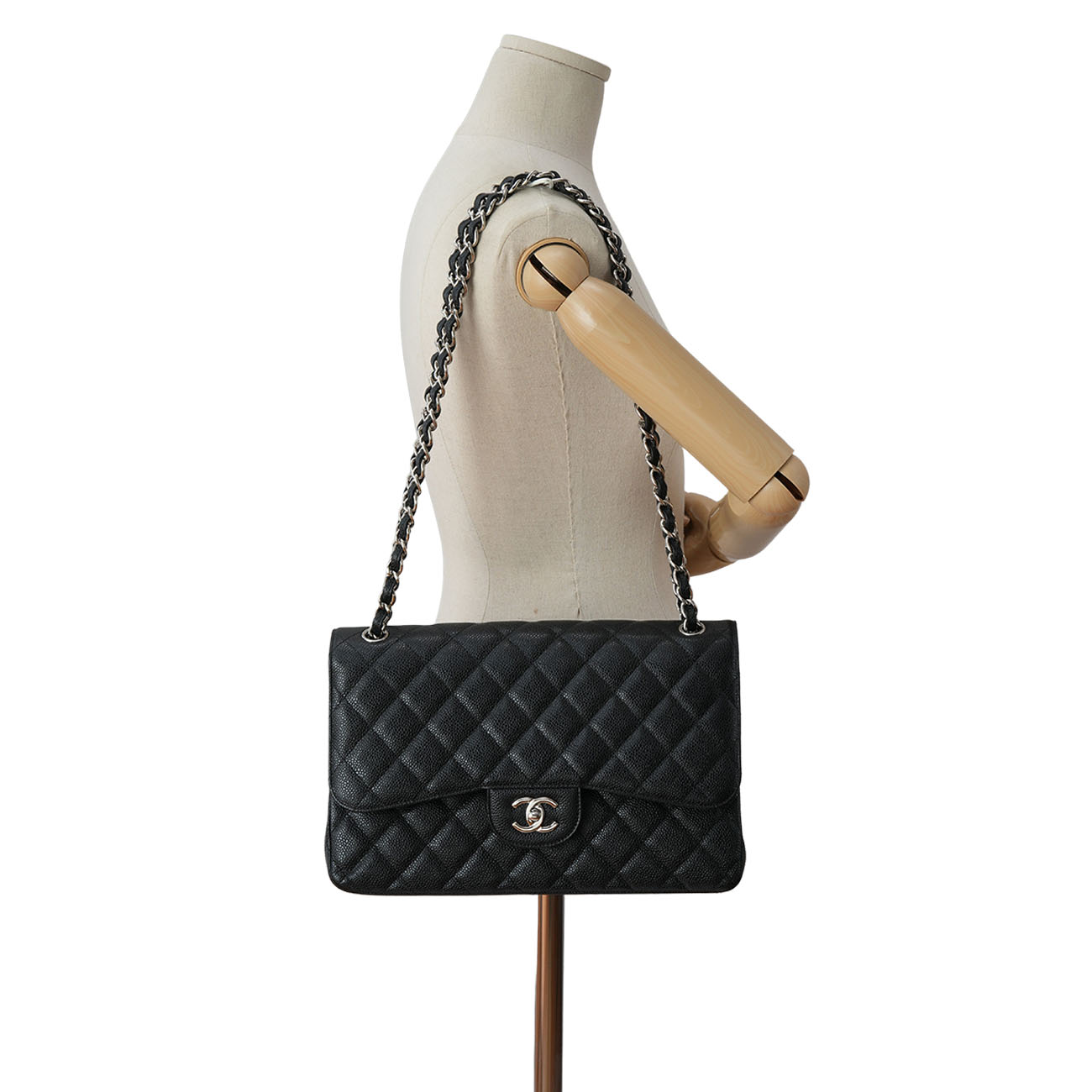 CHANEL(USED)샤넬 캐비어 클래식 점보 플랩백