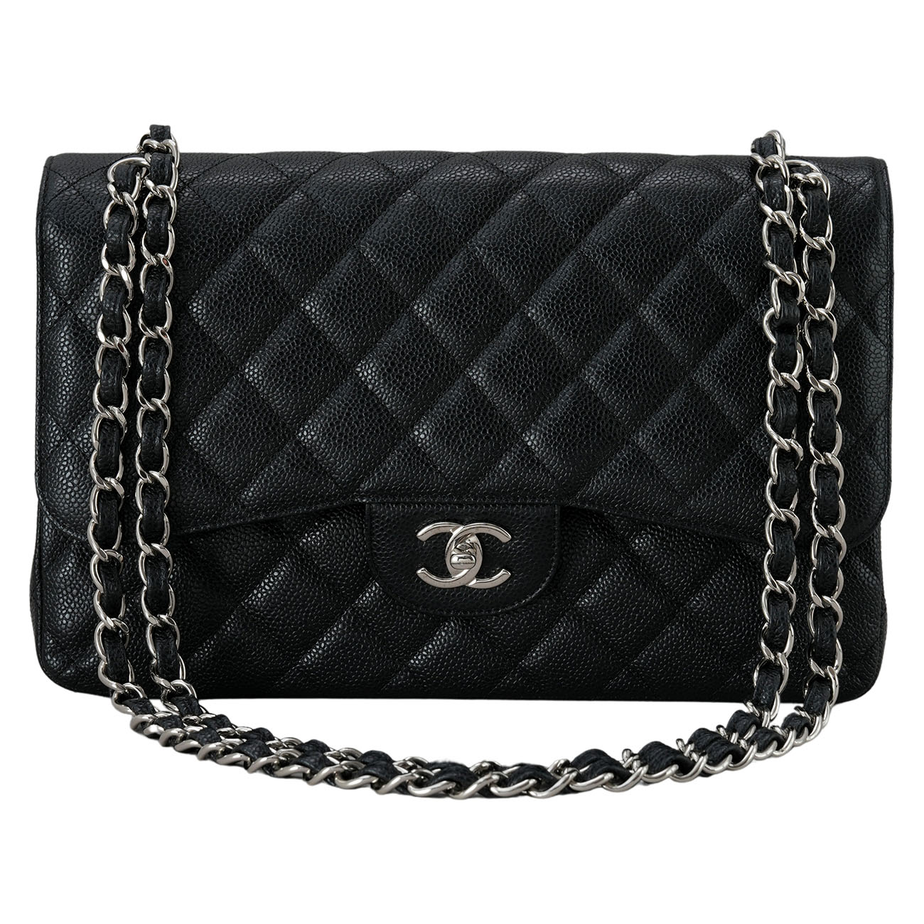 CHANEL(USED)샤넬 캐비어 클래식 점보 플랩백