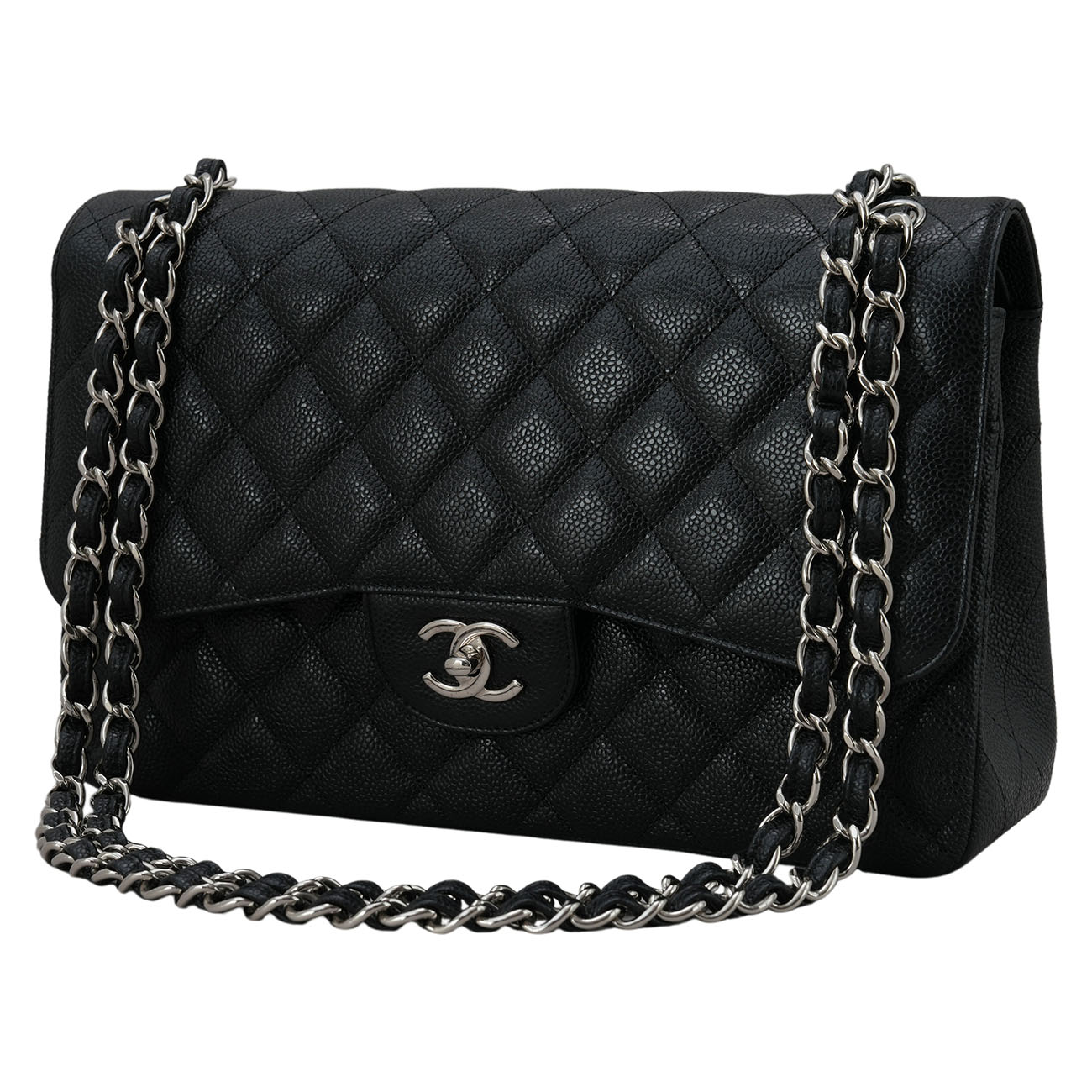 CHANEL(USED)샤넬 캐비어 클래식 점보 플랩백