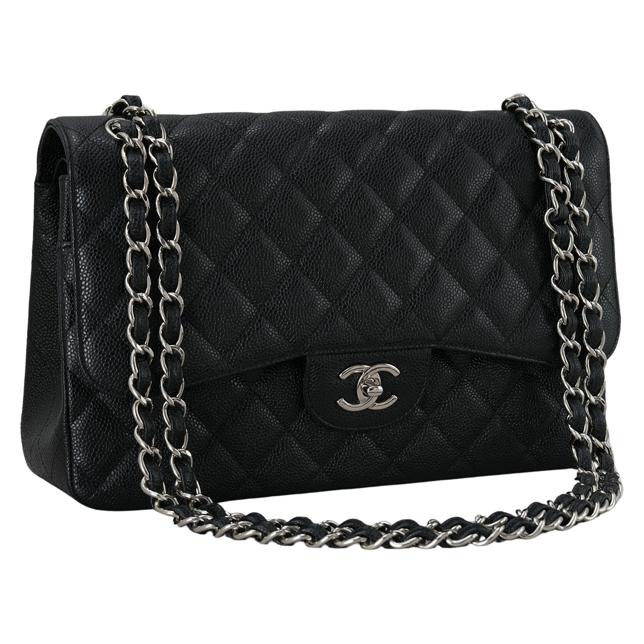 CHANEL(USED)샤넬 캐비어 클래식 점보 플랩백