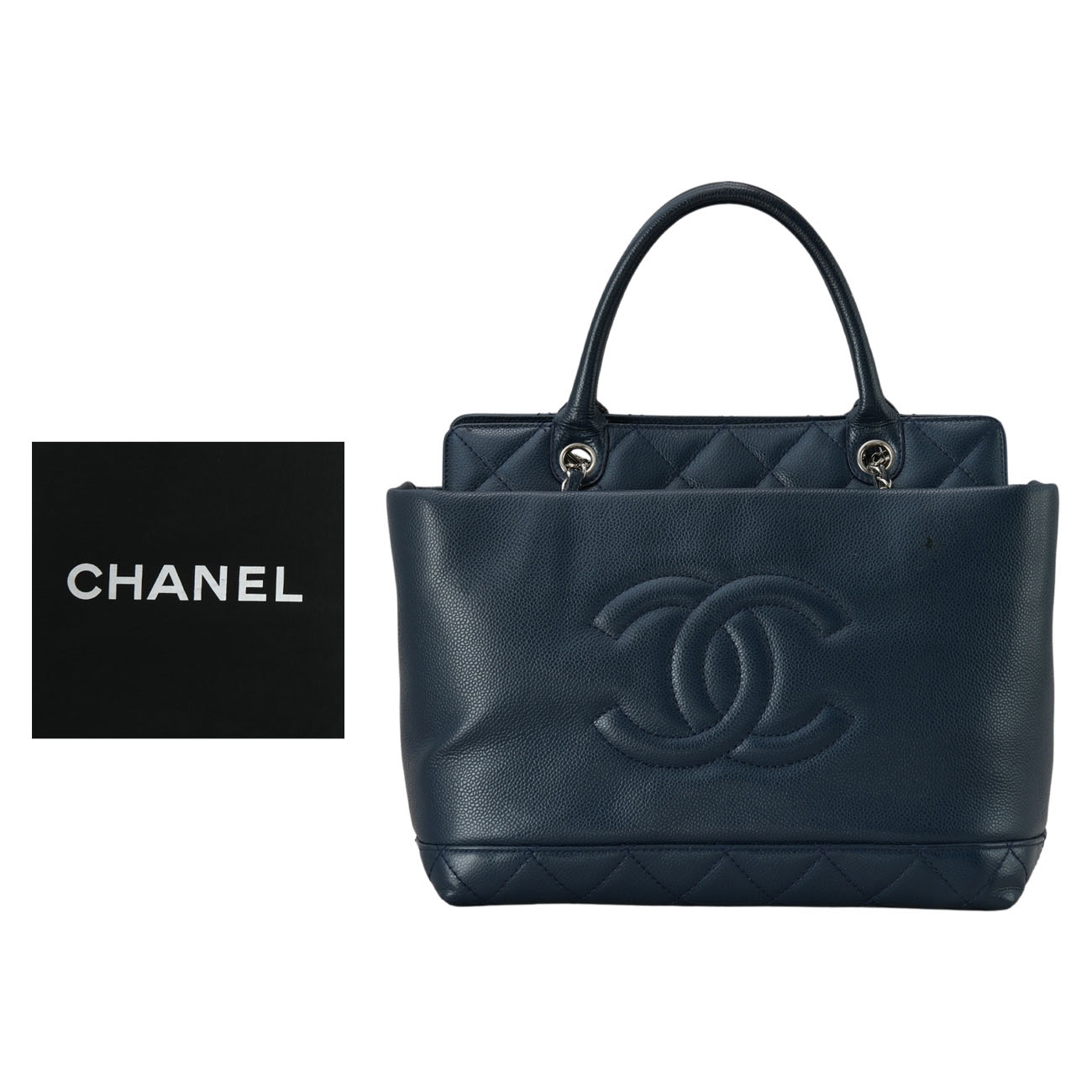 CHANEL(USED)샤넬 시즌 캐비어 토트백