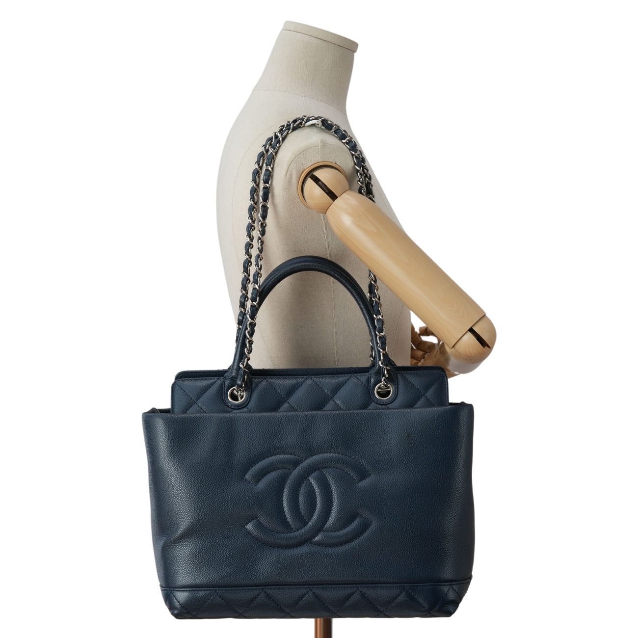 CHANEL(USED)샤넬 시즌 캐비어 토트백