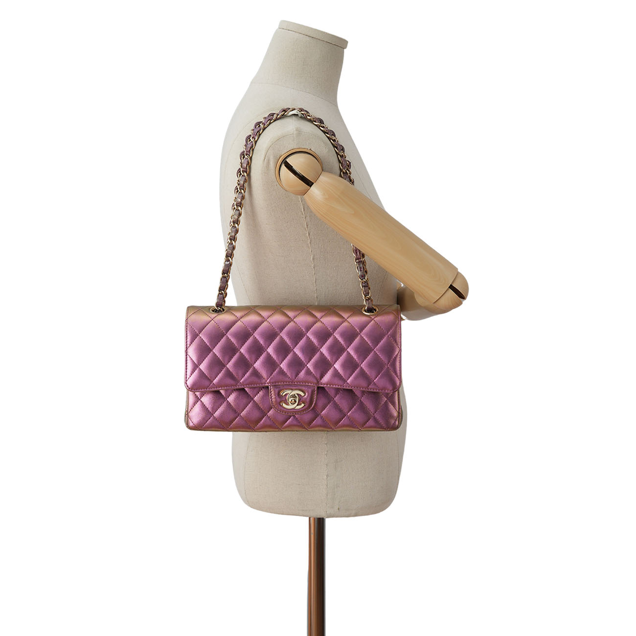 CHANEL(USED)샤넬 램스킨 클래식 미듐 플랩백