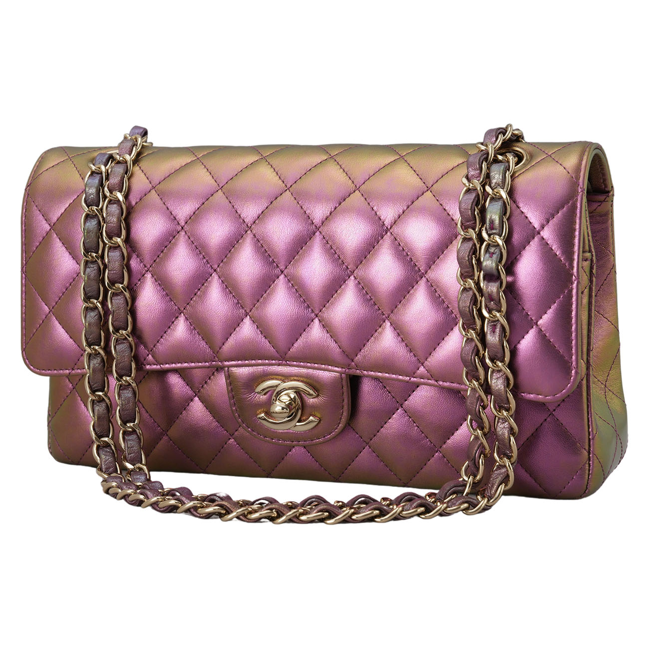 CHANEL(USED)샤넬 램스킨 클래식 미듐 플랩백