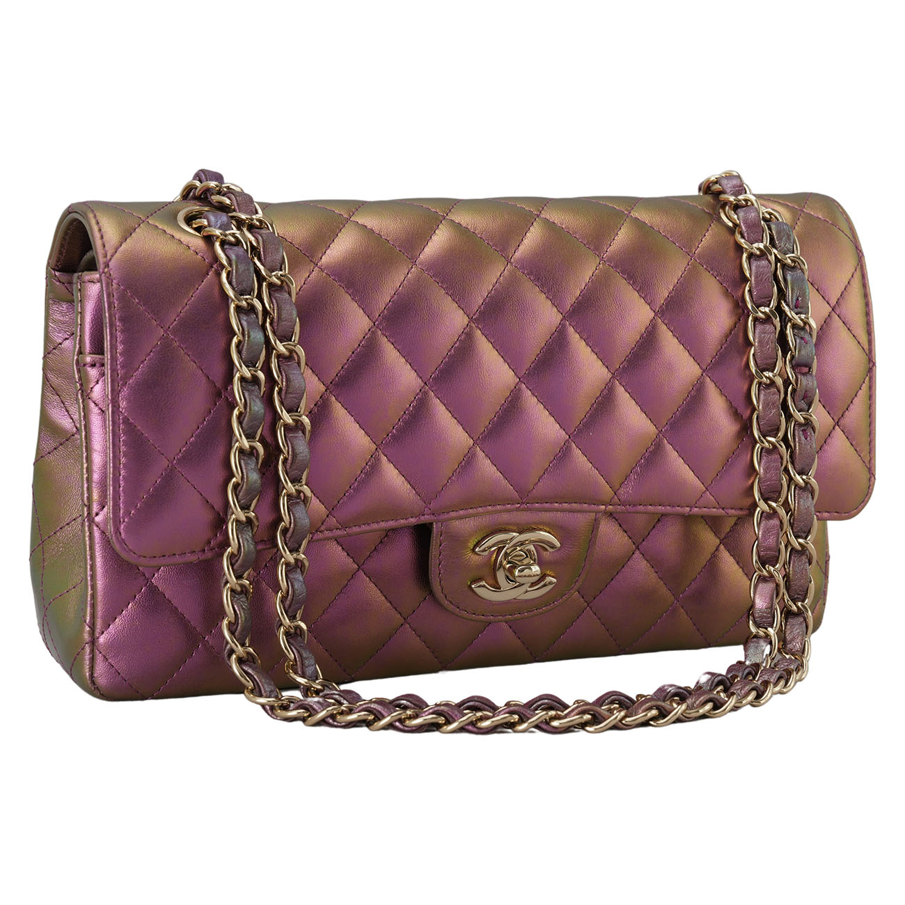 CHANEL(USED)샤넬 램스킨 클래식 미듐 플랩백