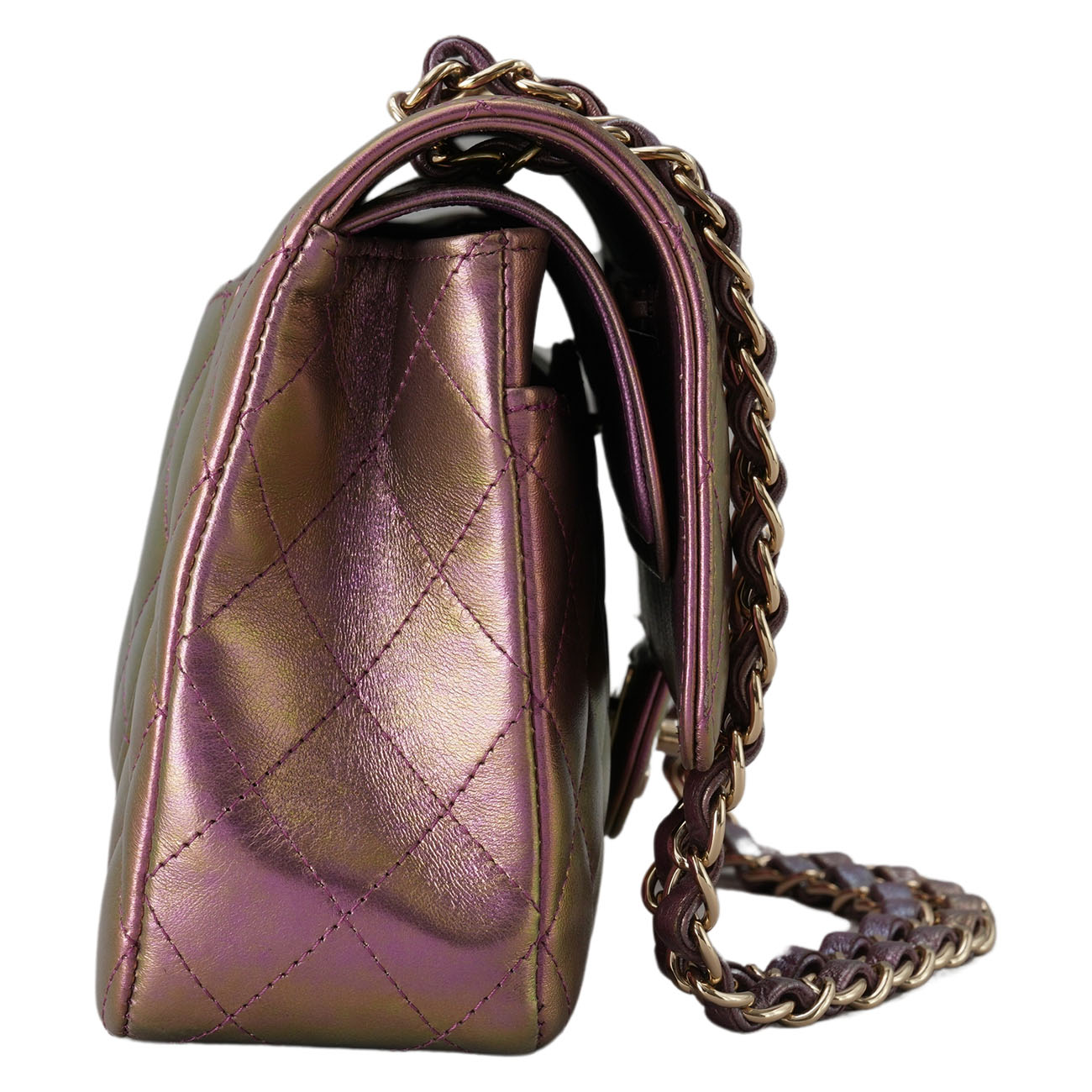 CHANEL(USED)샤넬 램스킨 클래식 미듐 플랩백
