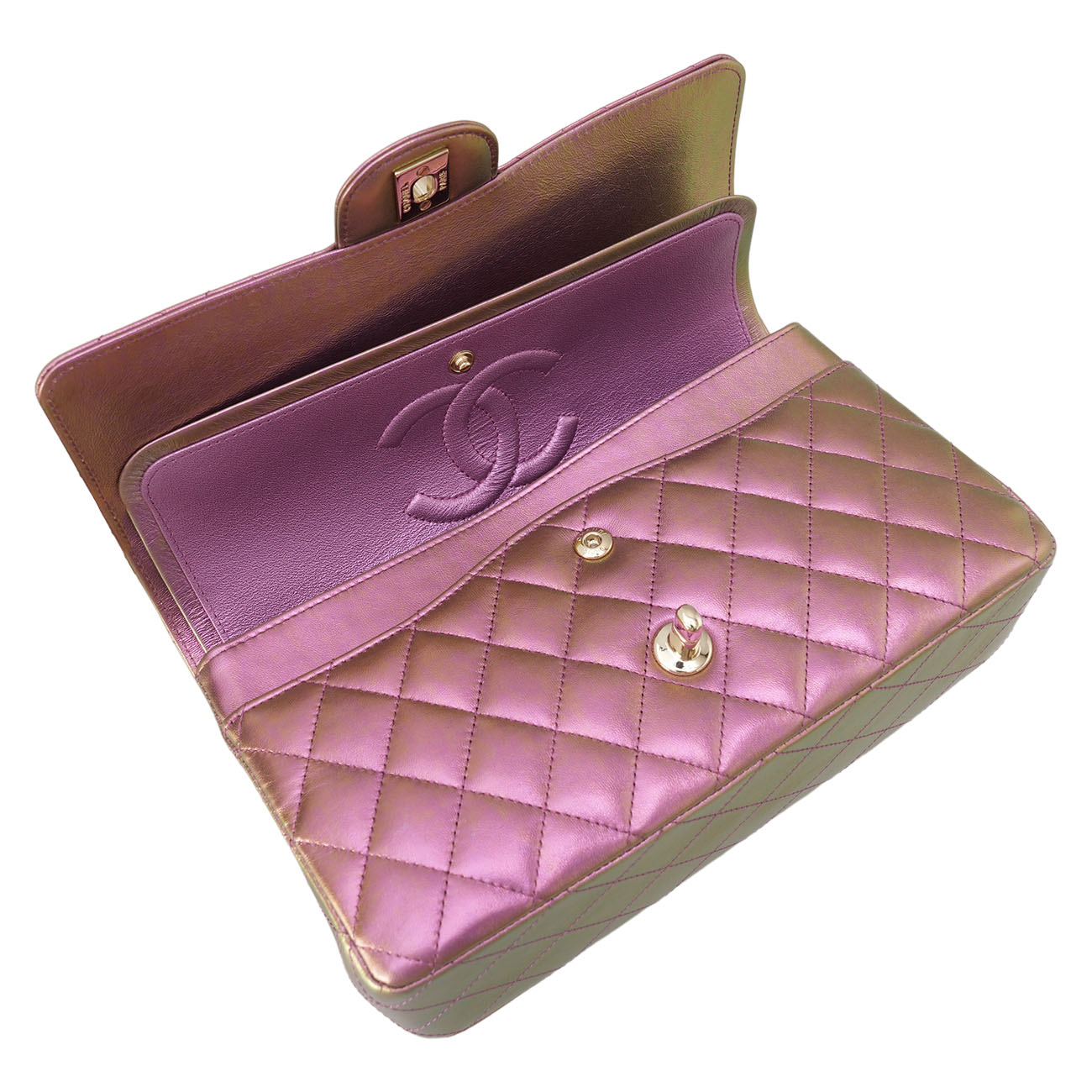 CHANEL(USED)샤넬 램스킨 클래식 미듐 플랩백