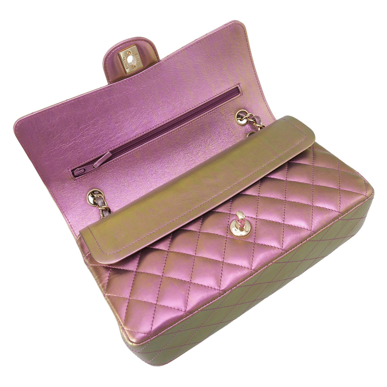 CHANEL(USED)샤넬 램스킨 클래식 미듐 플랩백