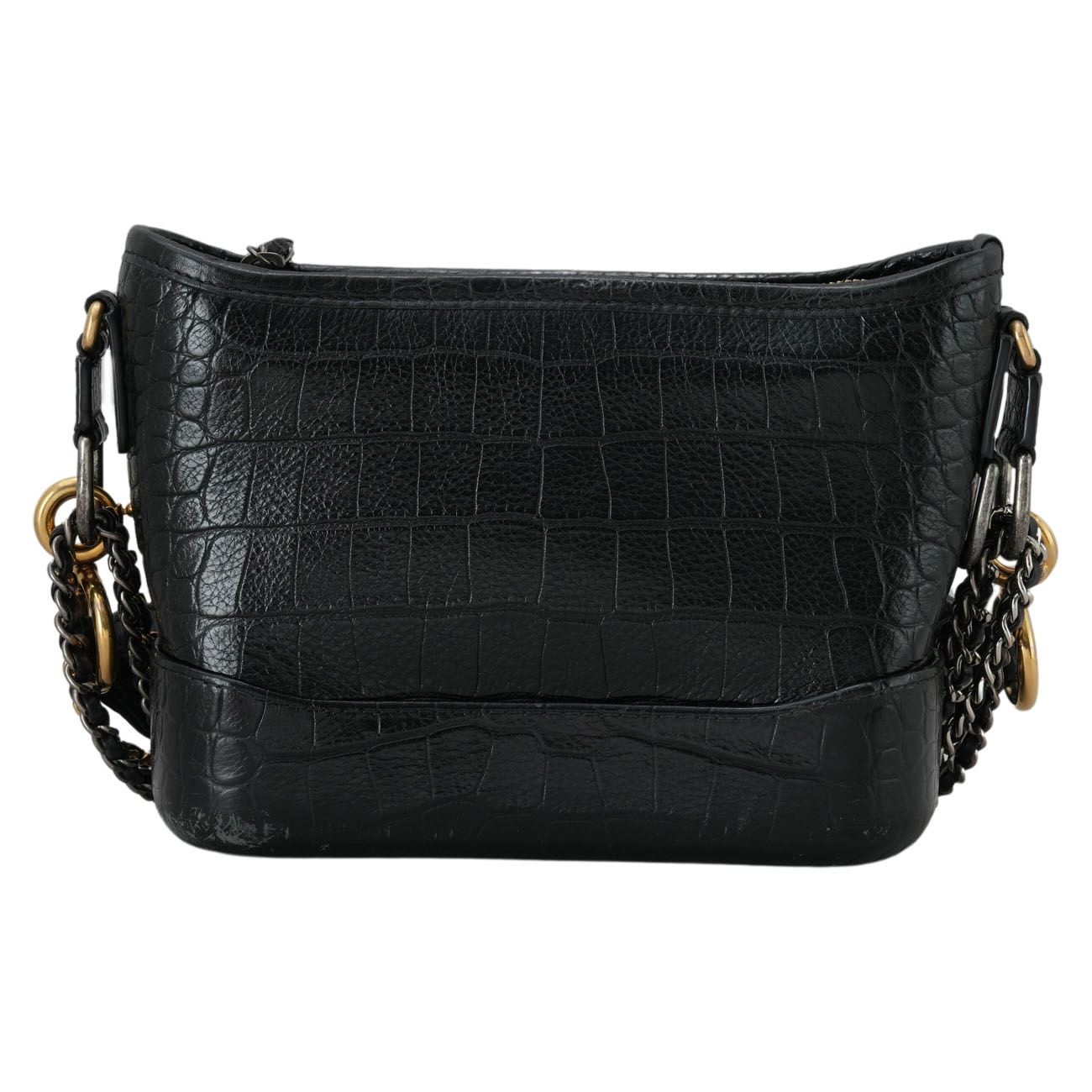 CHANEL(USED)샤넬 크로커다일 가브리엘 호보 스몰 블랙