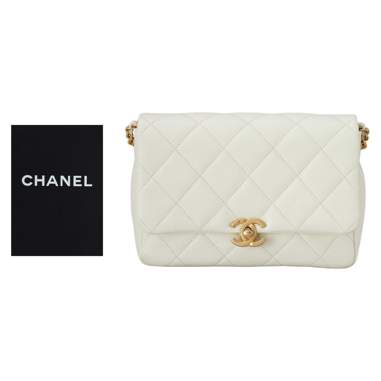 CHANEL(USED)샤넬 시즌 캐비어 체인 플랩백