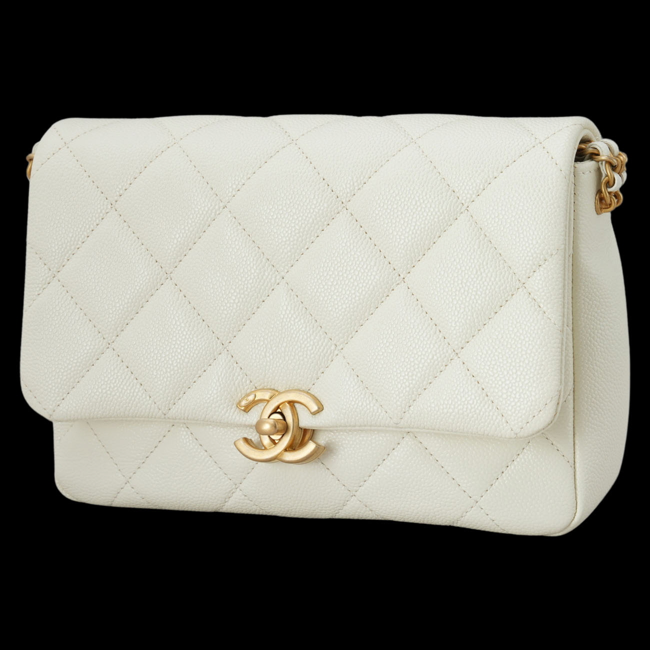 CHANEL(USED)샤넬 시즌 캐비어 체인 플랩백