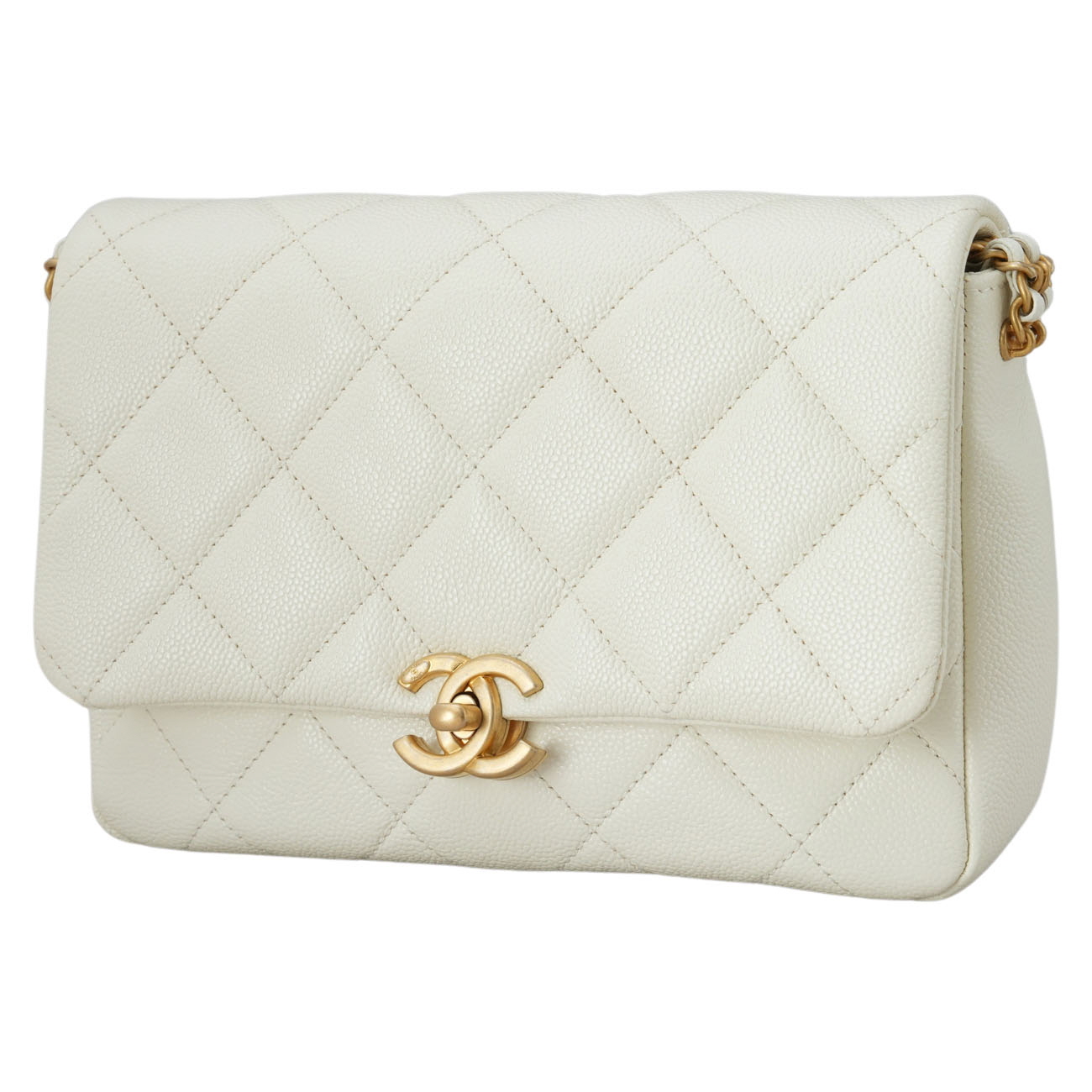 CHANEL(USED)샤넬 시즌 캐비어 체인 플랩백