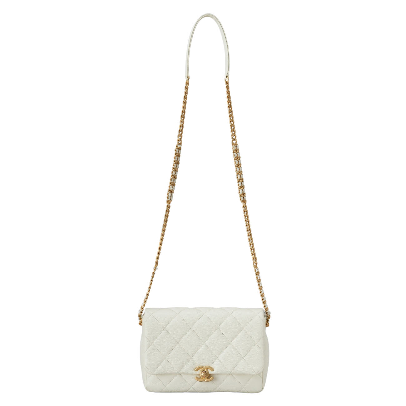 CHANEL(USED)샤넬 시즌 캐비어 체인 플랩백