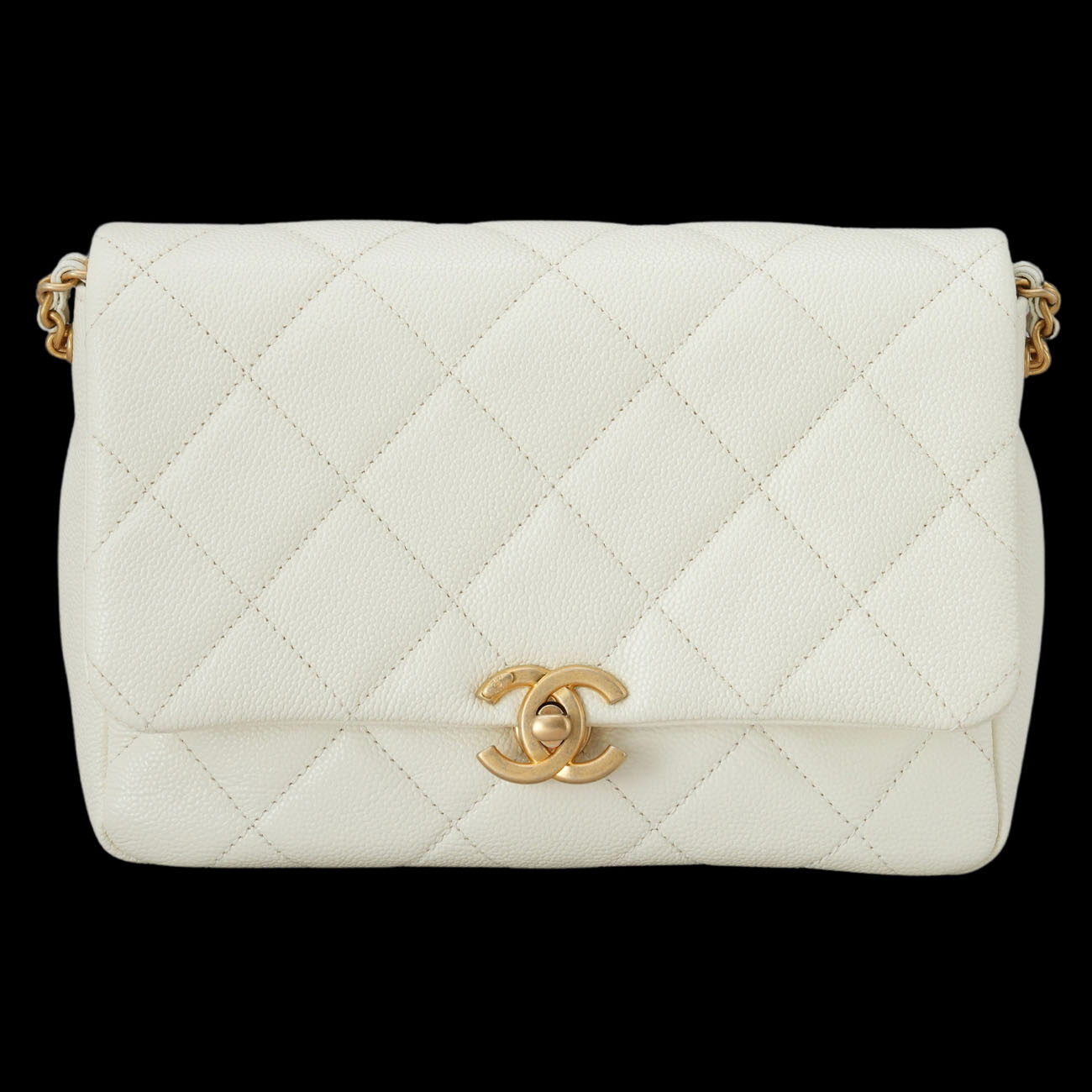 CHANEL(USED)샤넬 시즌 캐비어 체인 플랩백