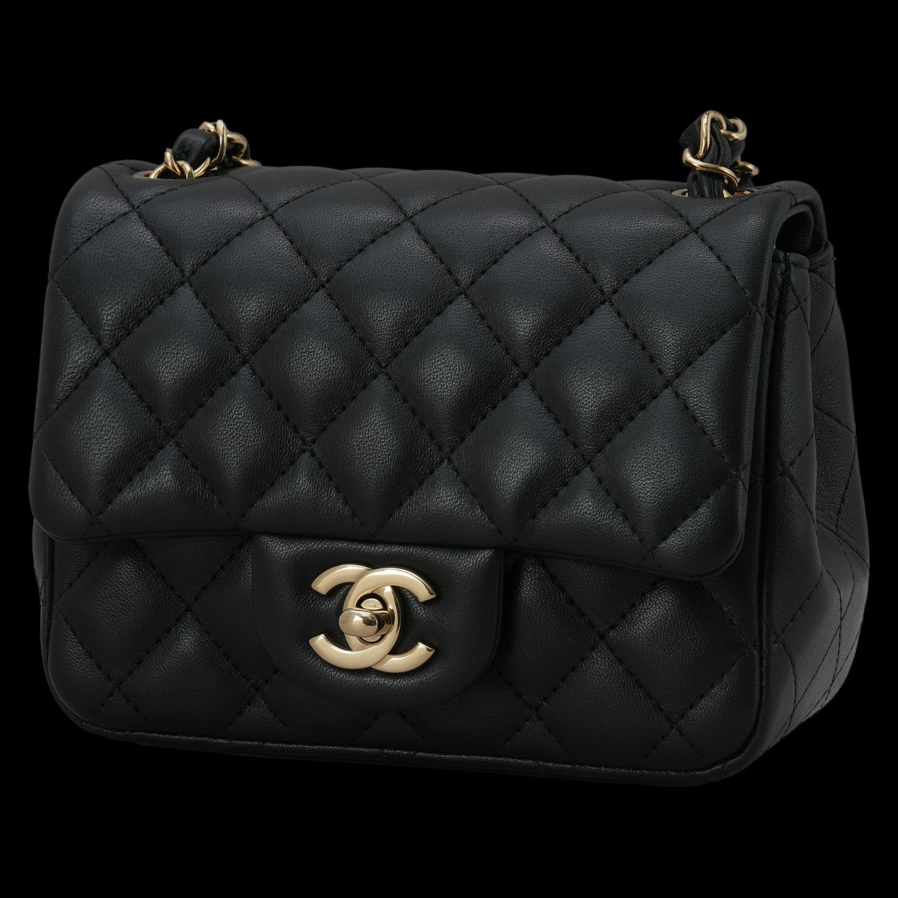 CHANEL(USED)샤넬 A35200 램스킨 클래식 쁘띠삭