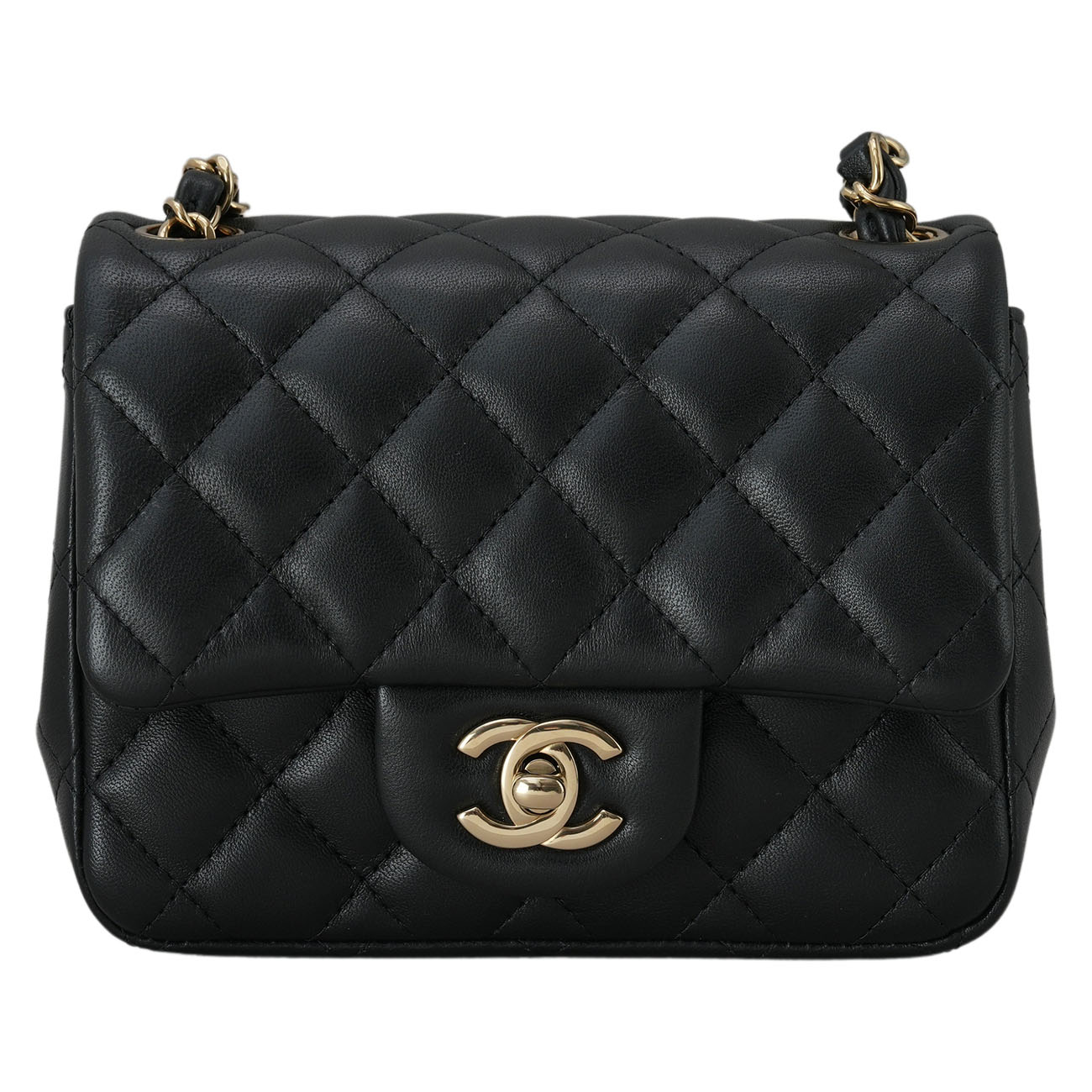 CHANEL(USED)샤넬 A35200 램스킨 클래식 쁘띠삭