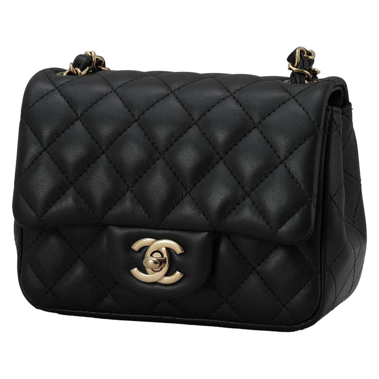 CHANEL(USED)샤넬 A35200 램스킨 클래식 쁘띠삭