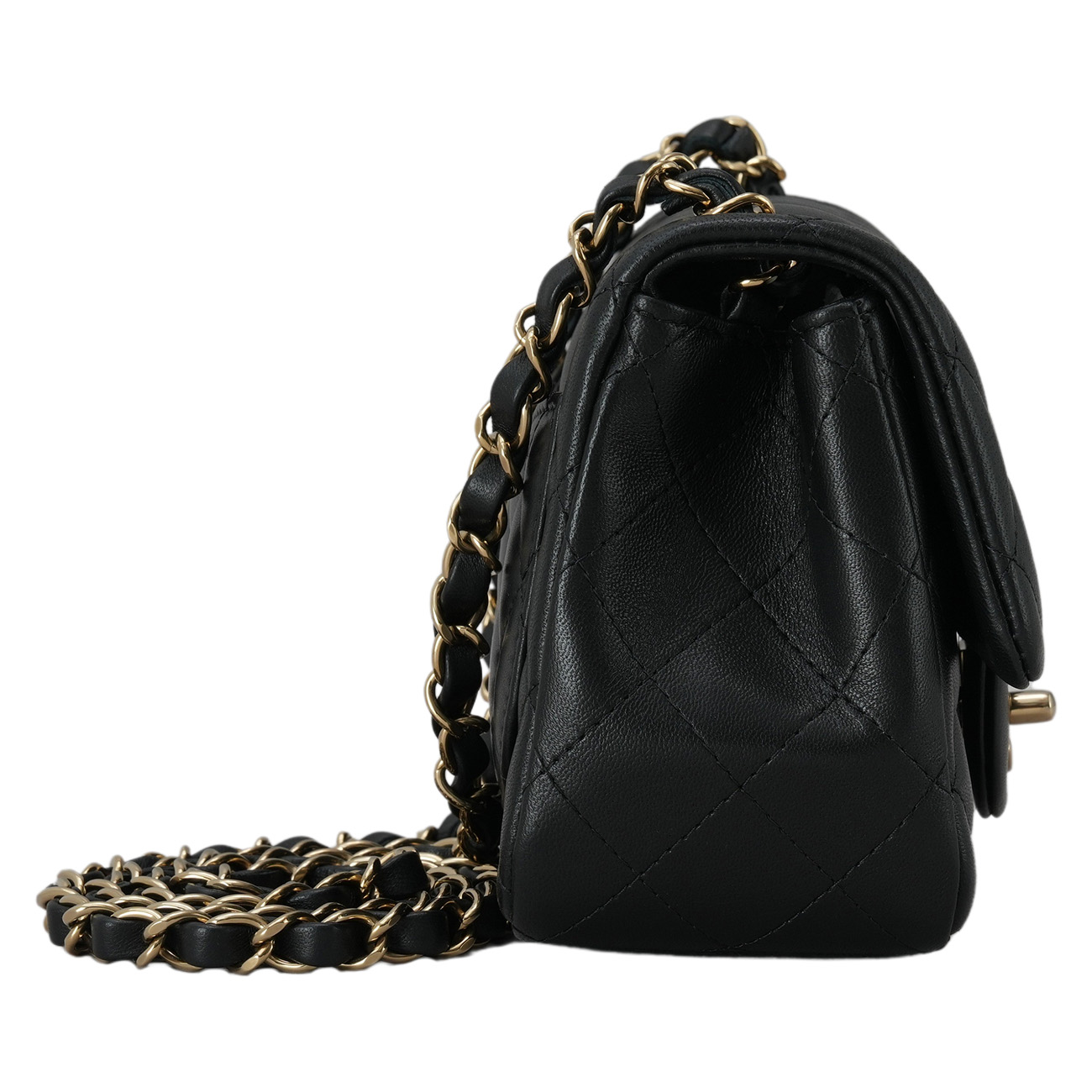 CHANEL(USED)샤넬 A35200 램스킨 클래식 쁘띠삭