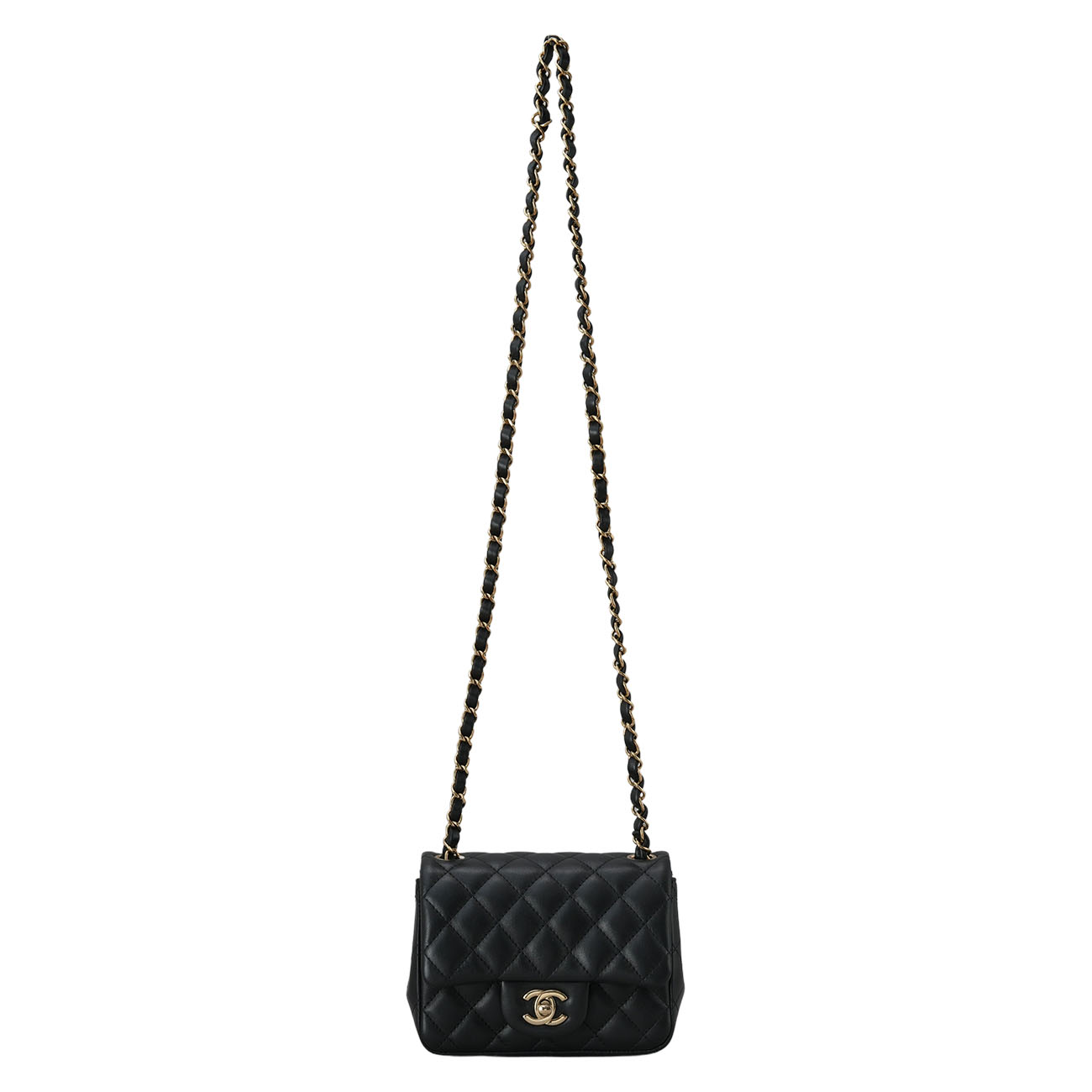 CHANEL(USED)샤넬 A35200 램스킨 클래식 쁘띠삭
