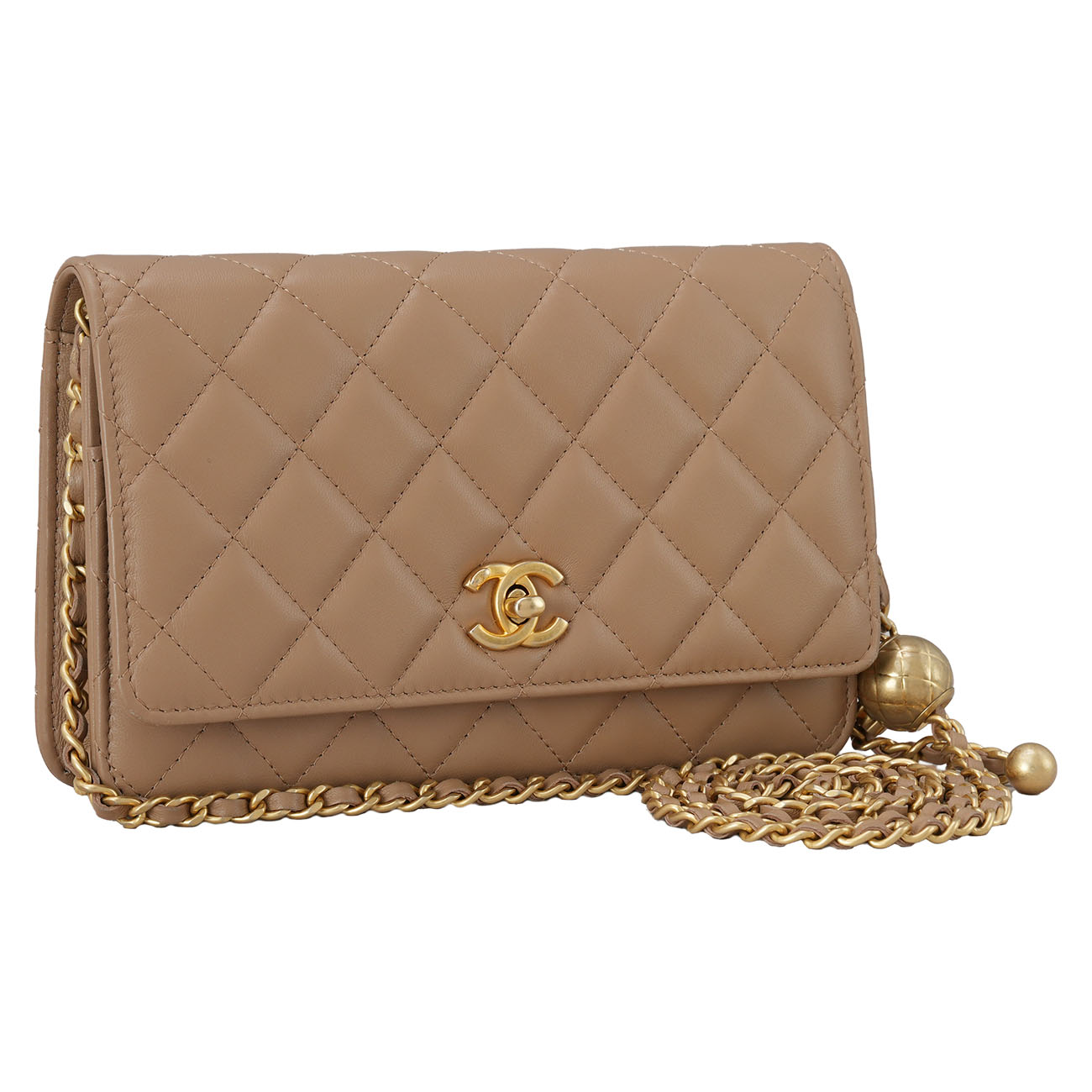 CHANEL(USED)샤넬 AP1450 램스킨 골든볼 WOC