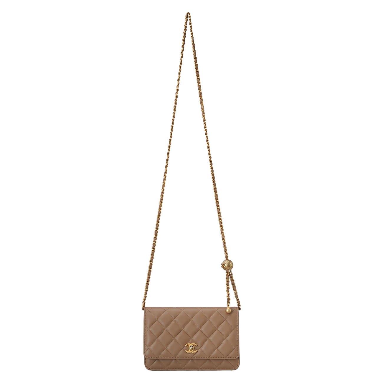 CHANEL(USED)샤넬 AP1450 램스킨 골든볼 WOC