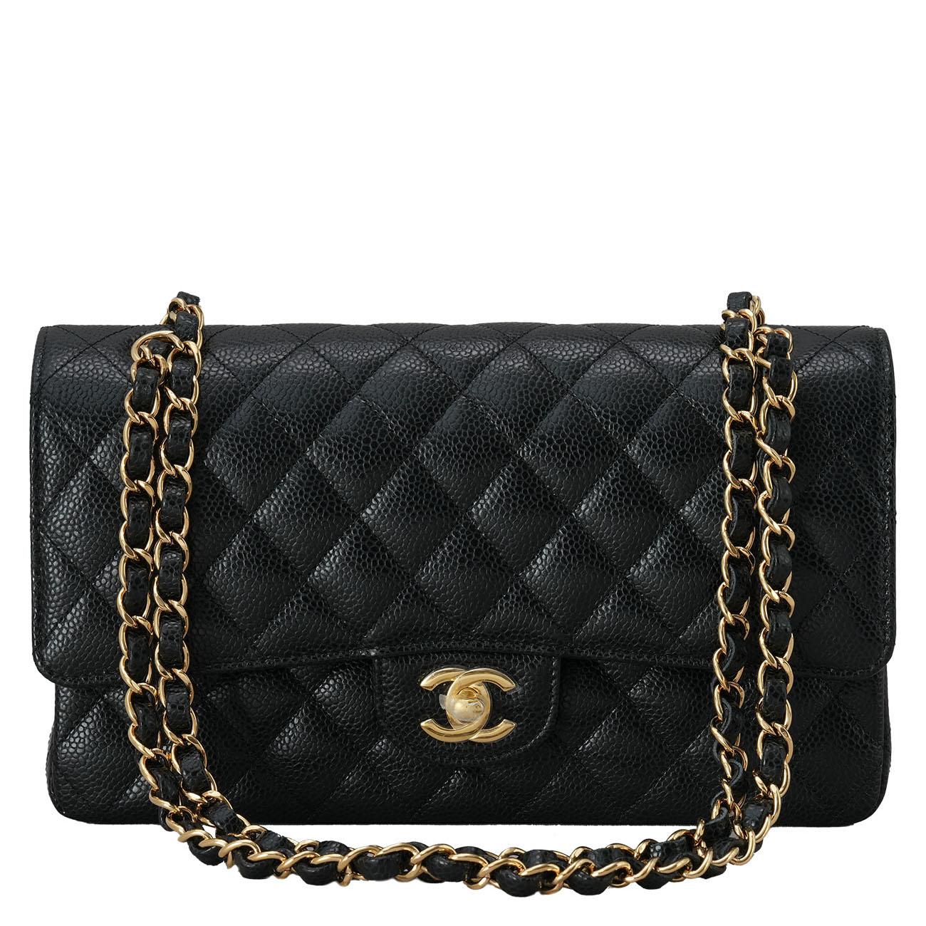 CHANEL(USED)샤넬 캐비어 클래식 미듐 플랩백