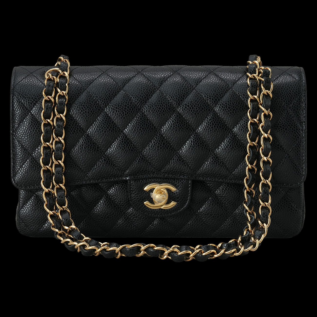 CHANEL(USED)샤넬 캐비어 클래식 미듐 플랩백
