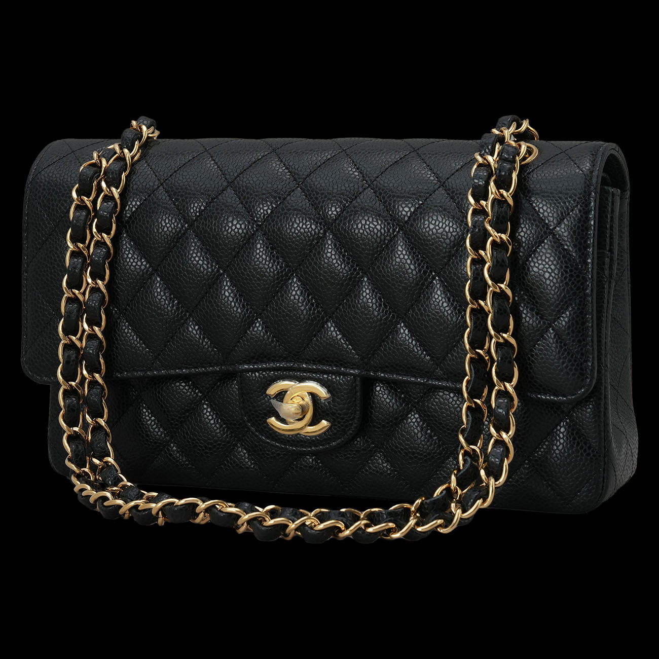 CHANEL(USED)샤넬 캐비어 클래식 미듐 플랩백
