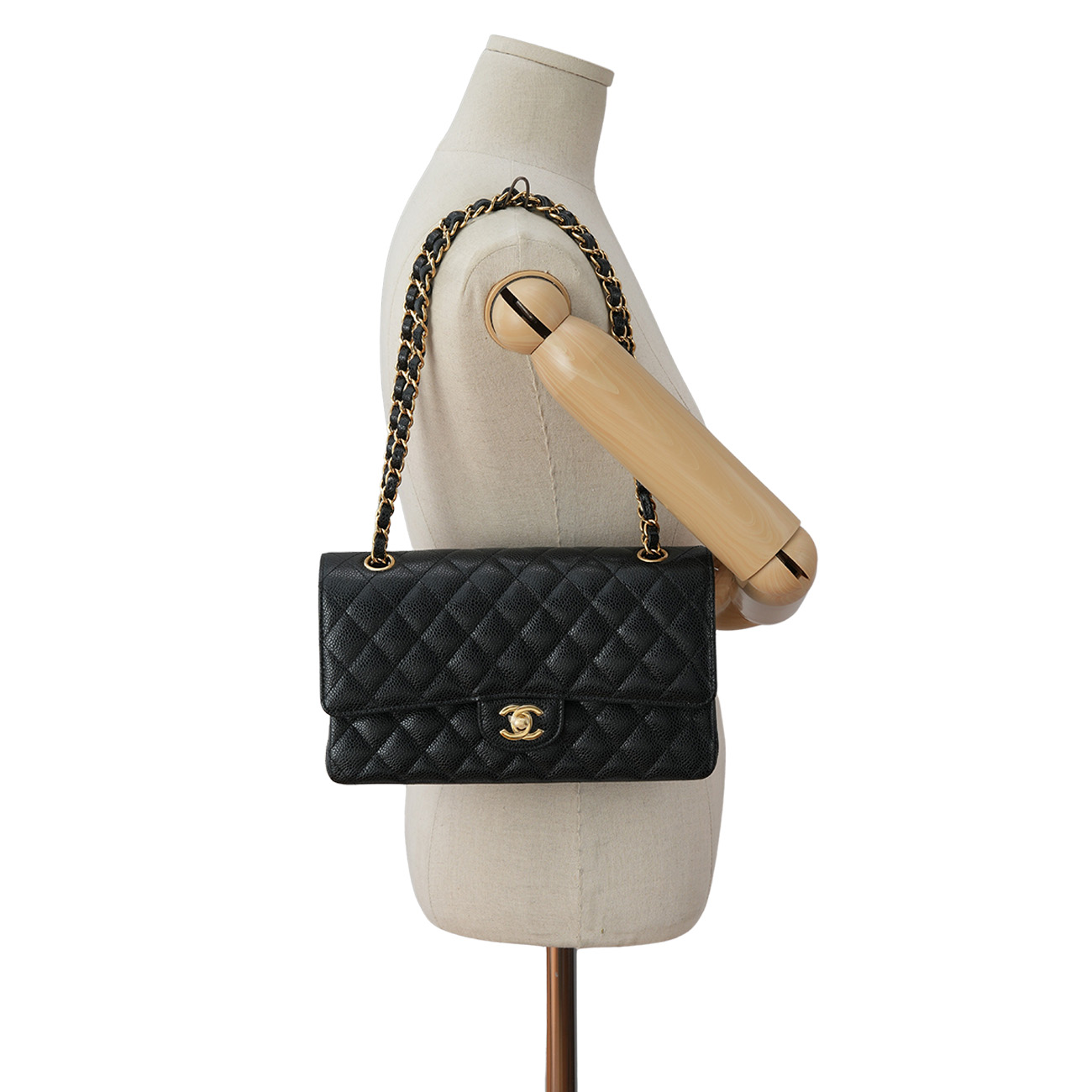 CHANEL(USED)샤넬 캐비어 클래식 미듐 플랩백