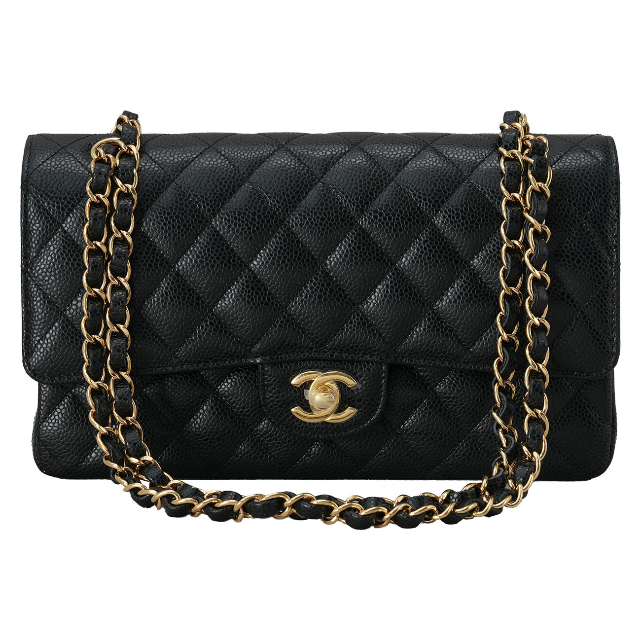 CHANEL(USED)샤넬 캐비어 클래식 미듐 플랩백