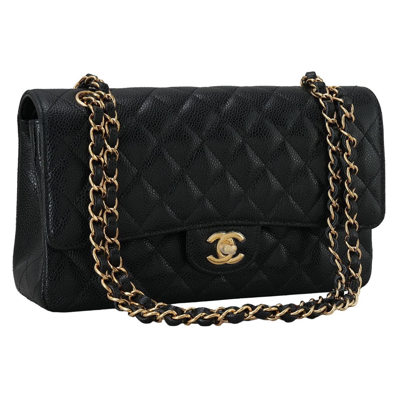 CHANEL(USED)샤넬 캐비어 클래식 미듐 플랩백