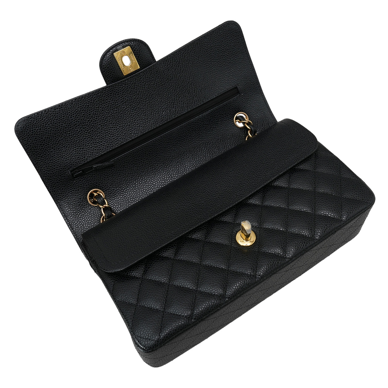CHANEL(USED)샤넬 캐비어 클래식 미듐 플랩백