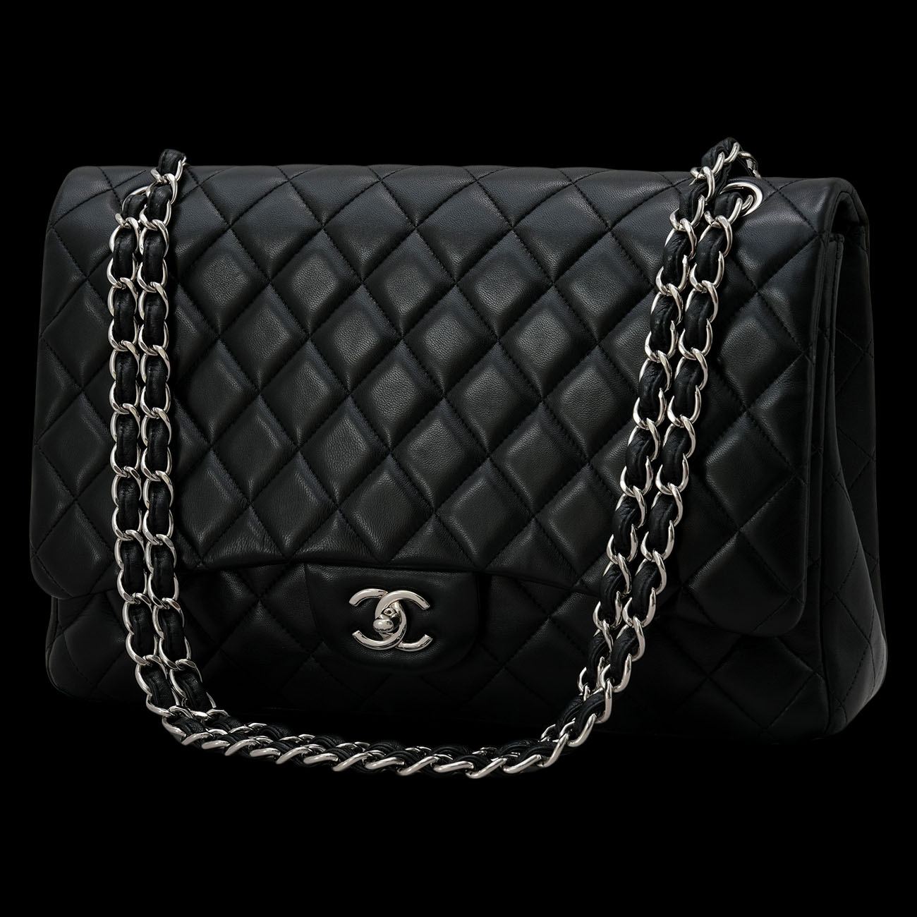 CHANEL(USED)샤넬 램스킨 클래식 맥시 플랩백