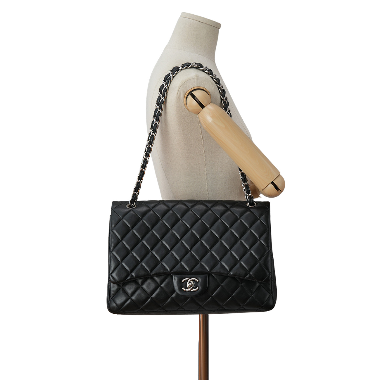 CHANEL(USED)샤넬 램스킨 클래식 맥시 플랩백