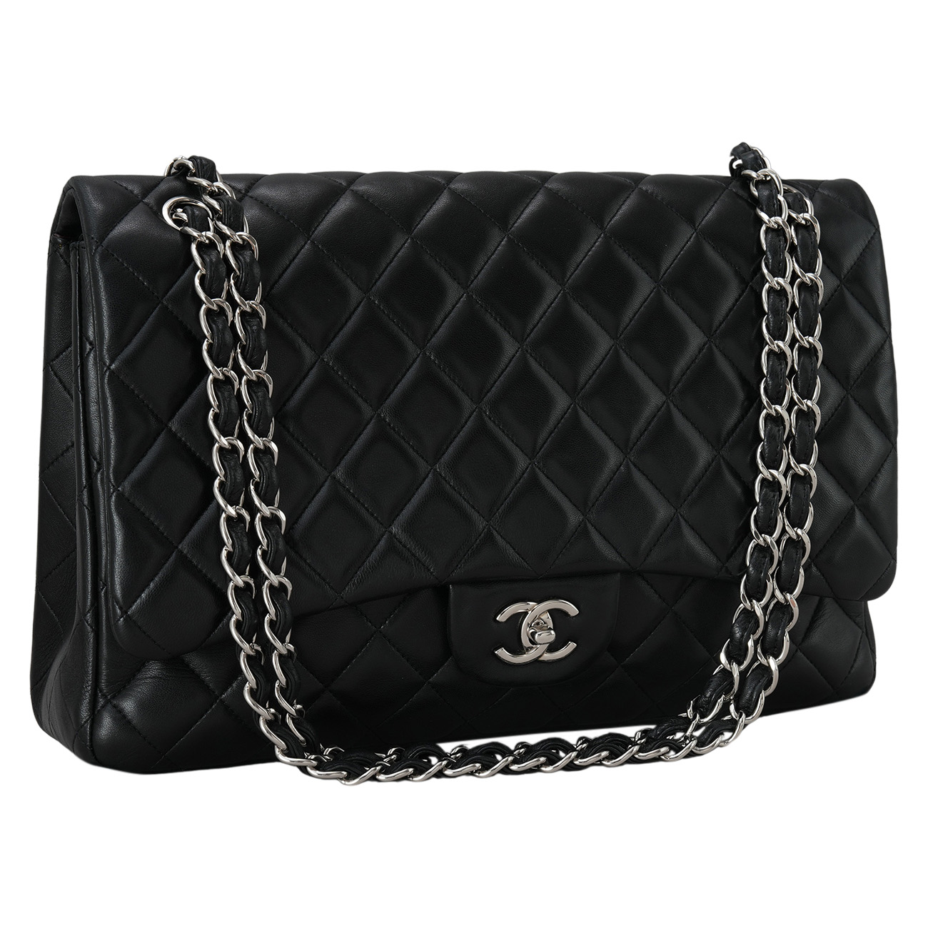 CHANEL(USED)샤넬 램스킨 클래식 맥시 플랩백