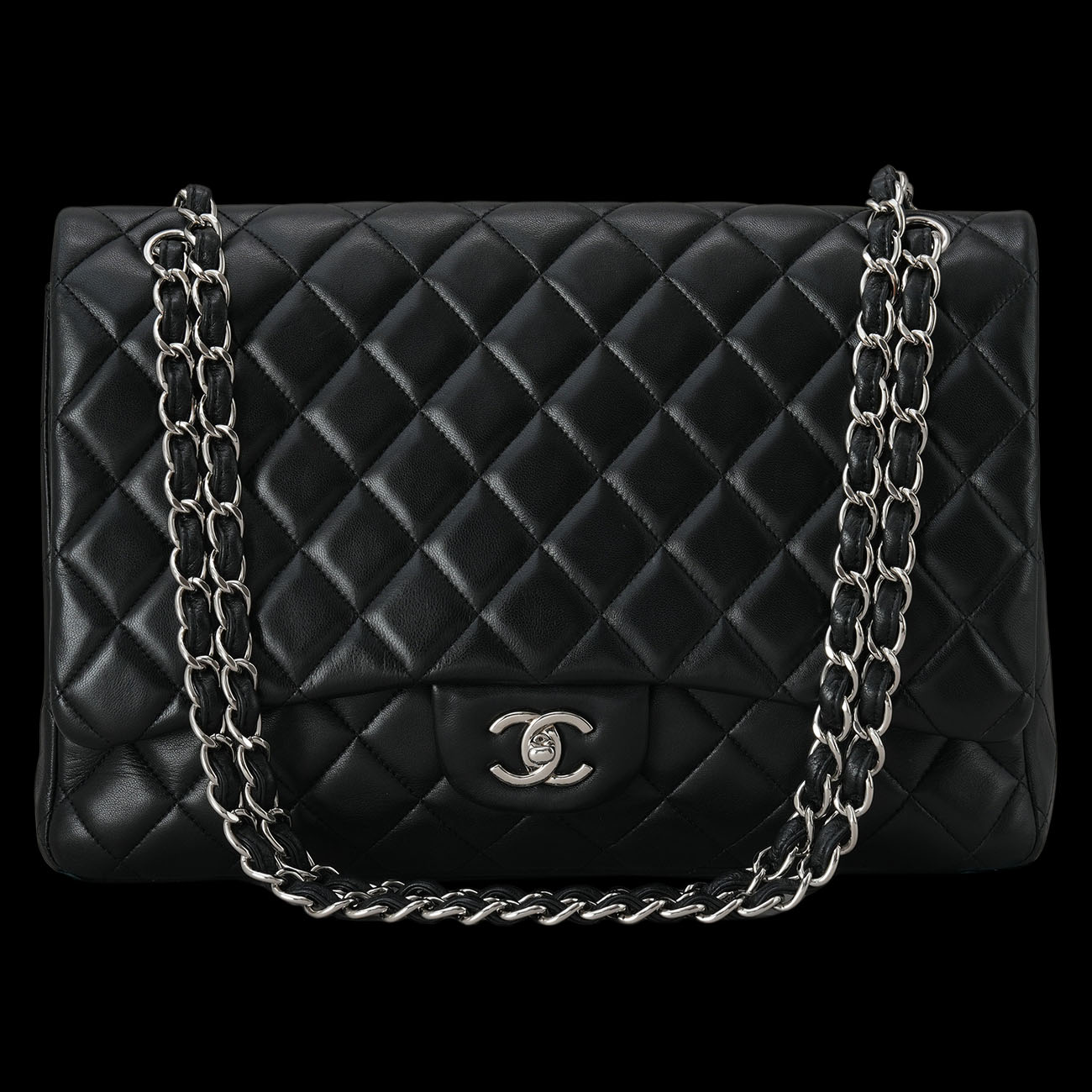 CHANEL(USED)샤넬 램스킨 클래식 맥시 플랩백