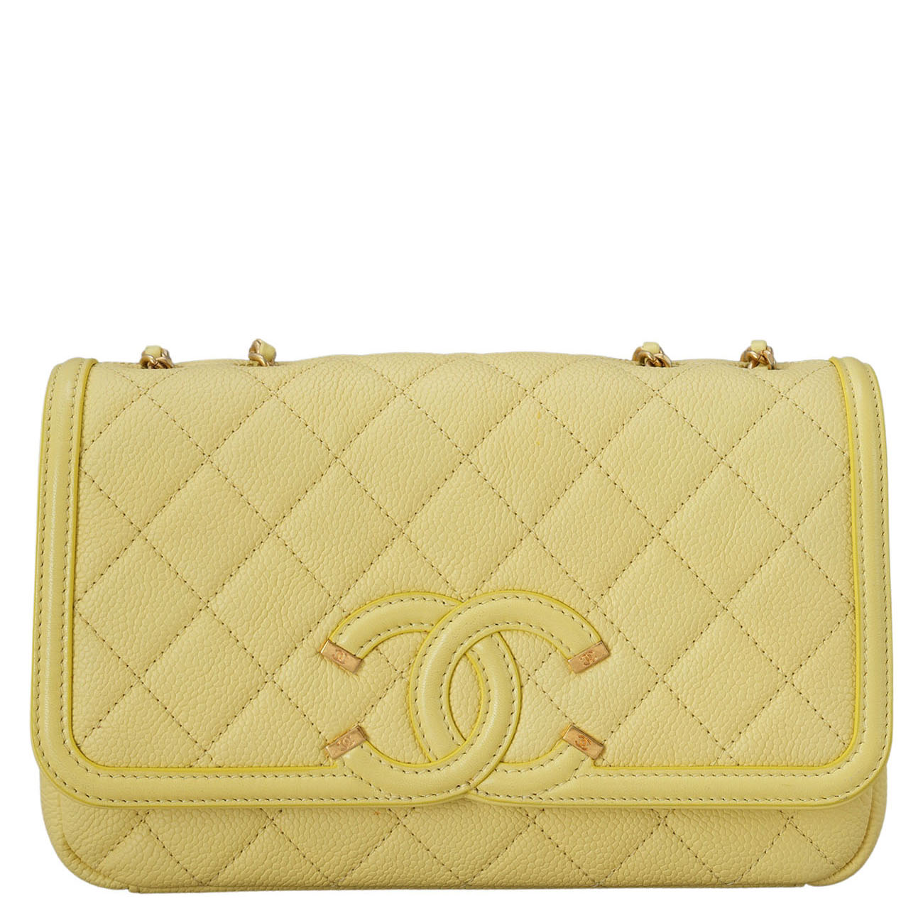 CHANEL(USED)샤넬 시즌 CC로고 체인 플랩백