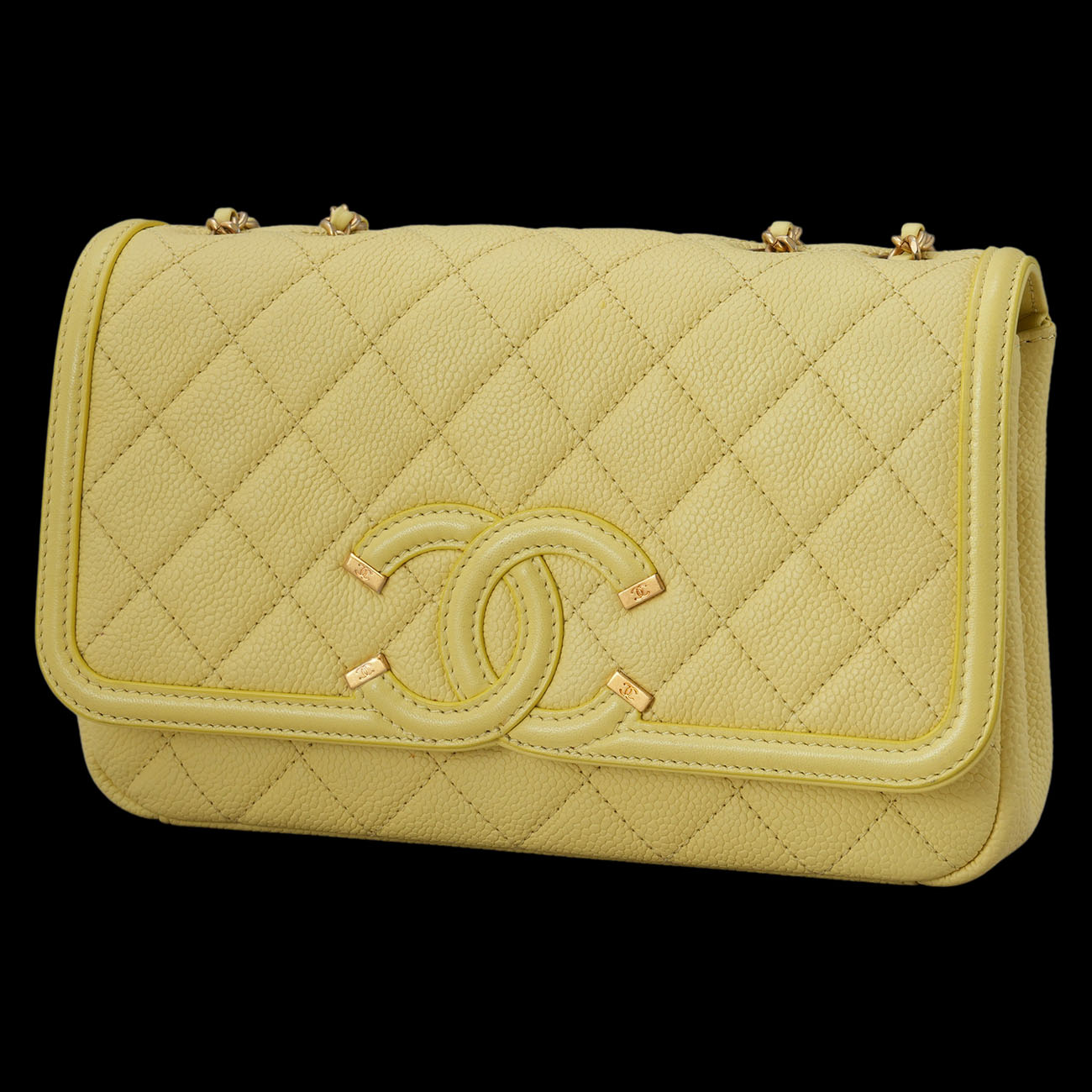 CHANEL(USED)샤넬 시즌 CC로고 체인 플랩백