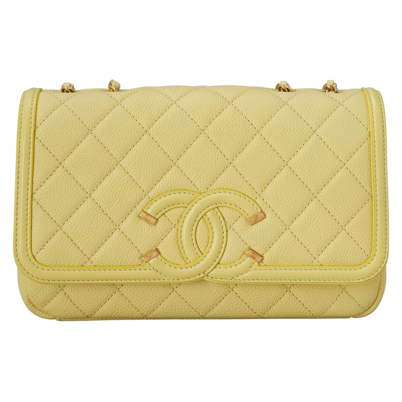 CHANEL(USED)샤넬 시즌 CC로고 체인 플랩백