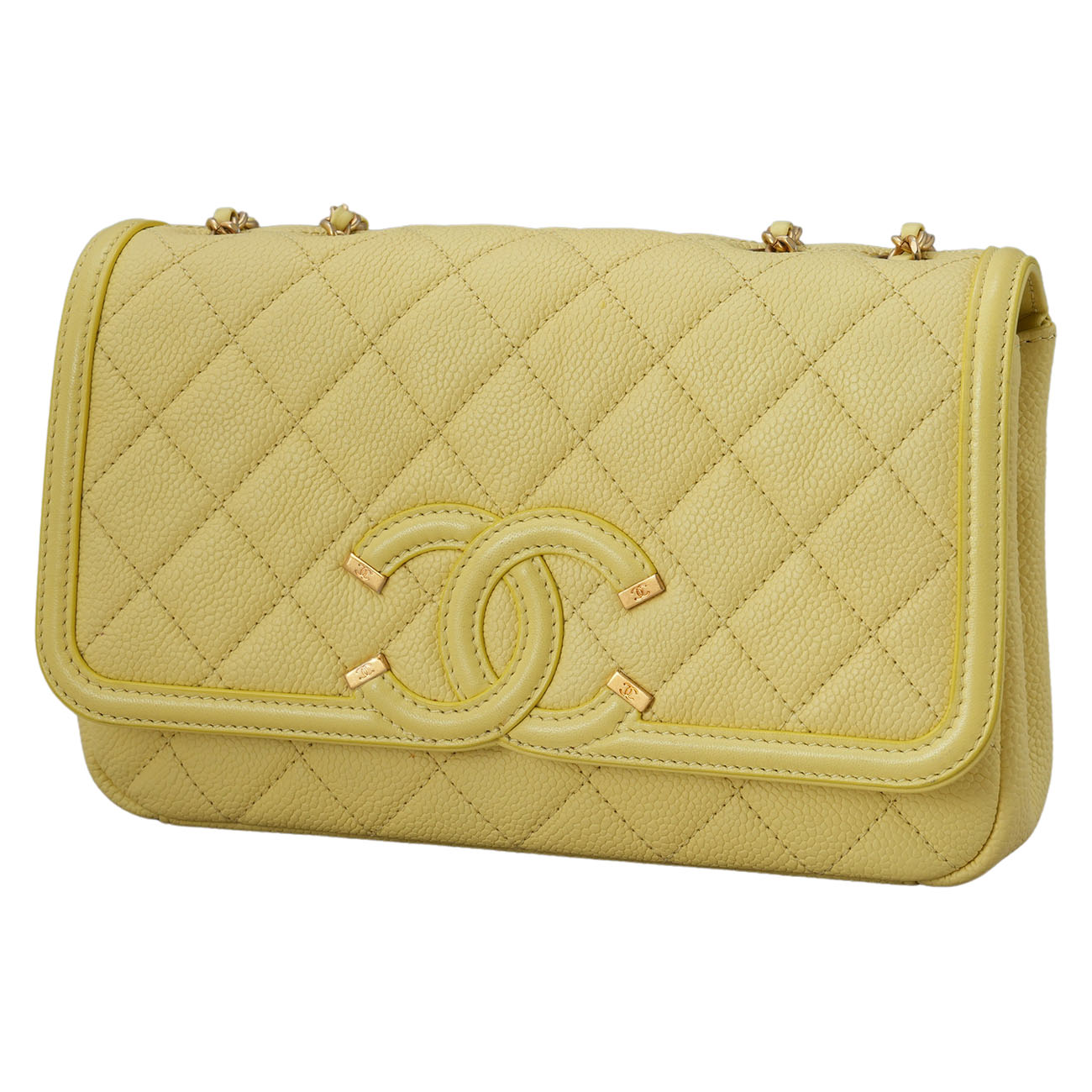 CHANEL(USED)샤넬 시즌 CC로고 체인 플랩백