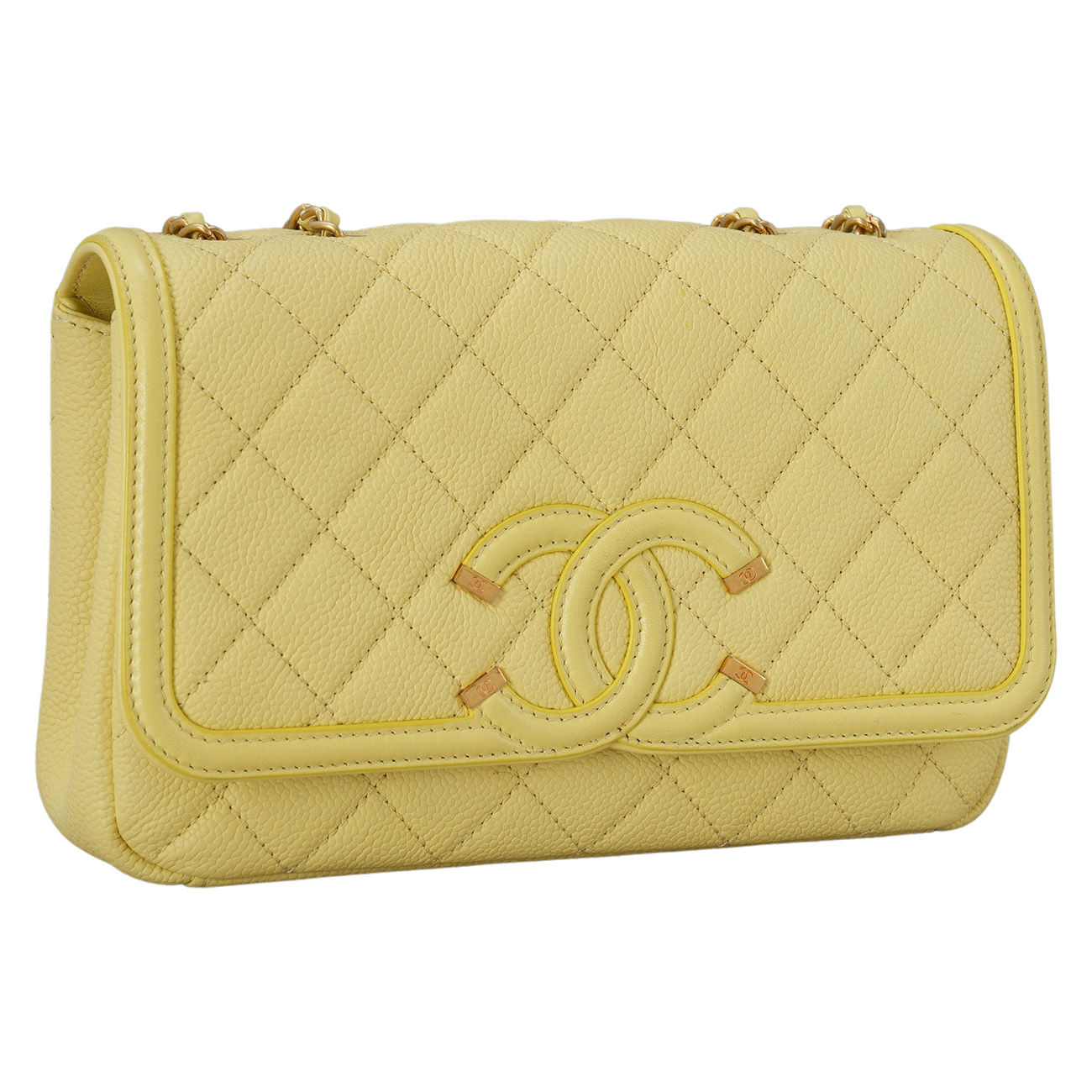 CHANEL(USED)샤넬 시즌 CC로고 체인 플랩백