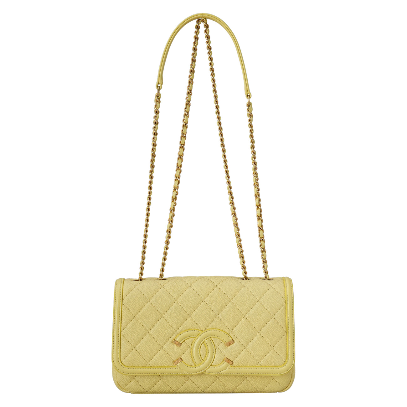 CHANEL(USED)샤넬 시즌 CC로고 체인 플랩백