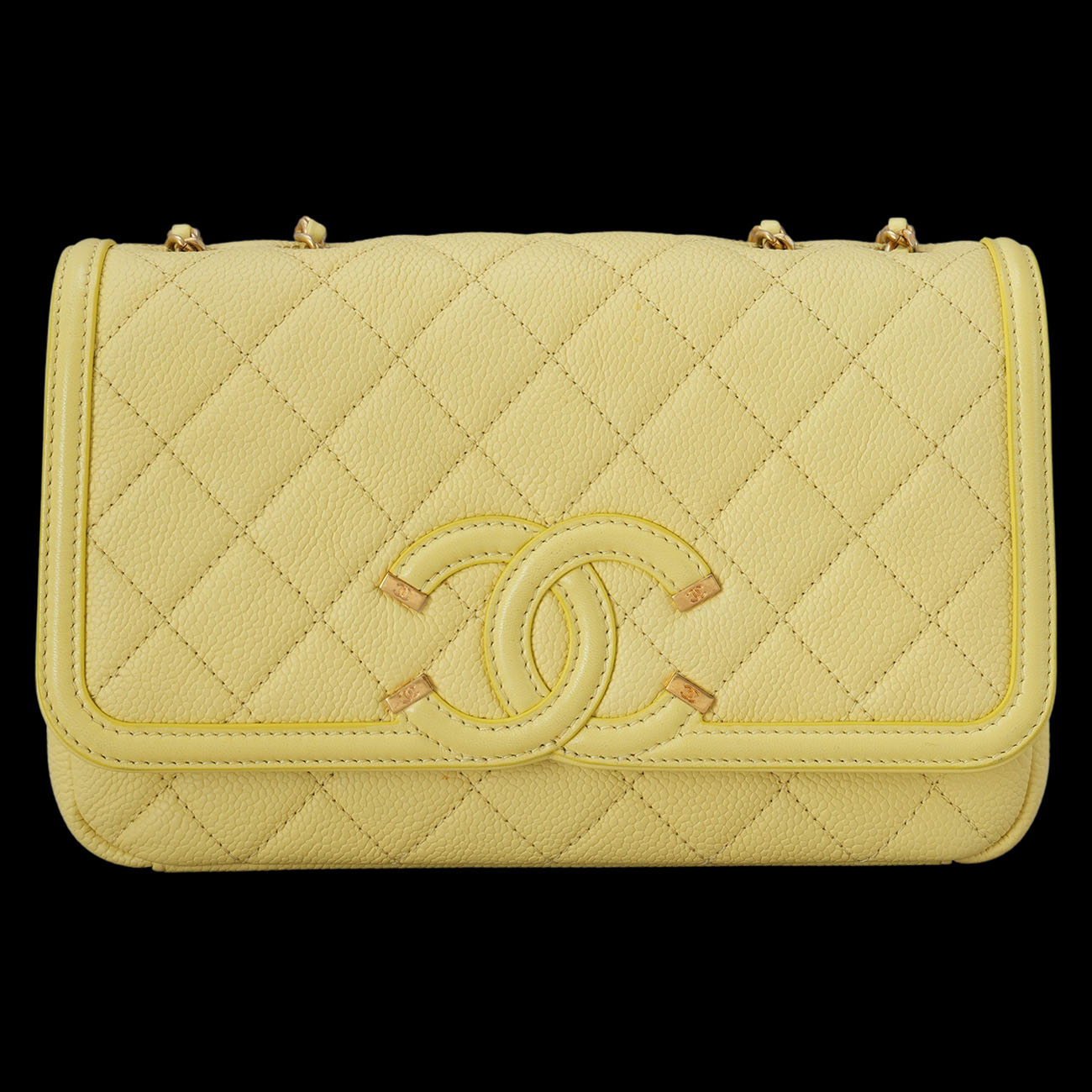 CHANEL(USED)샤넬 시즌 CC로고 체인 플랩백