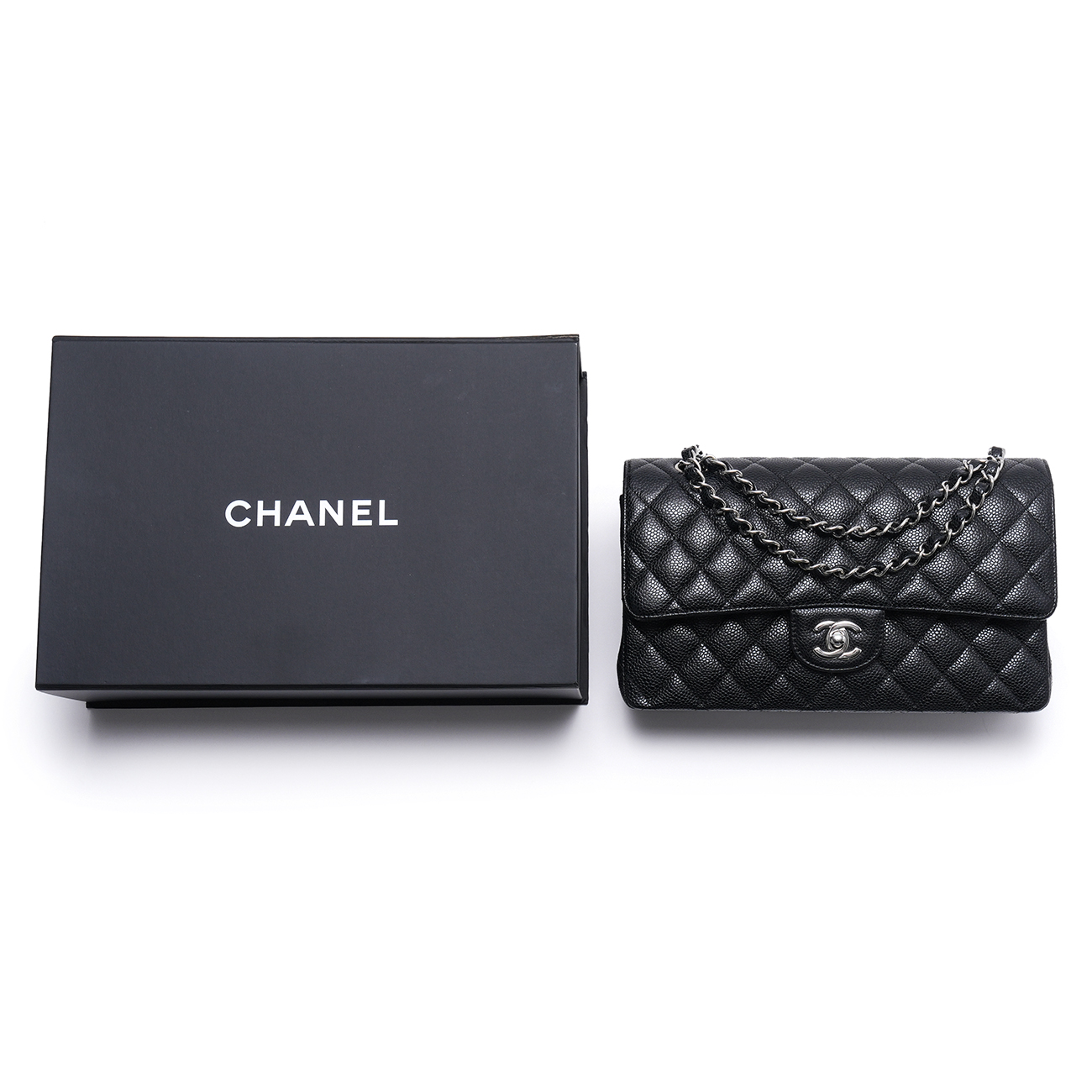 CHANEL(USED)샤넬 캐비어 클래식 미듐 플랩백