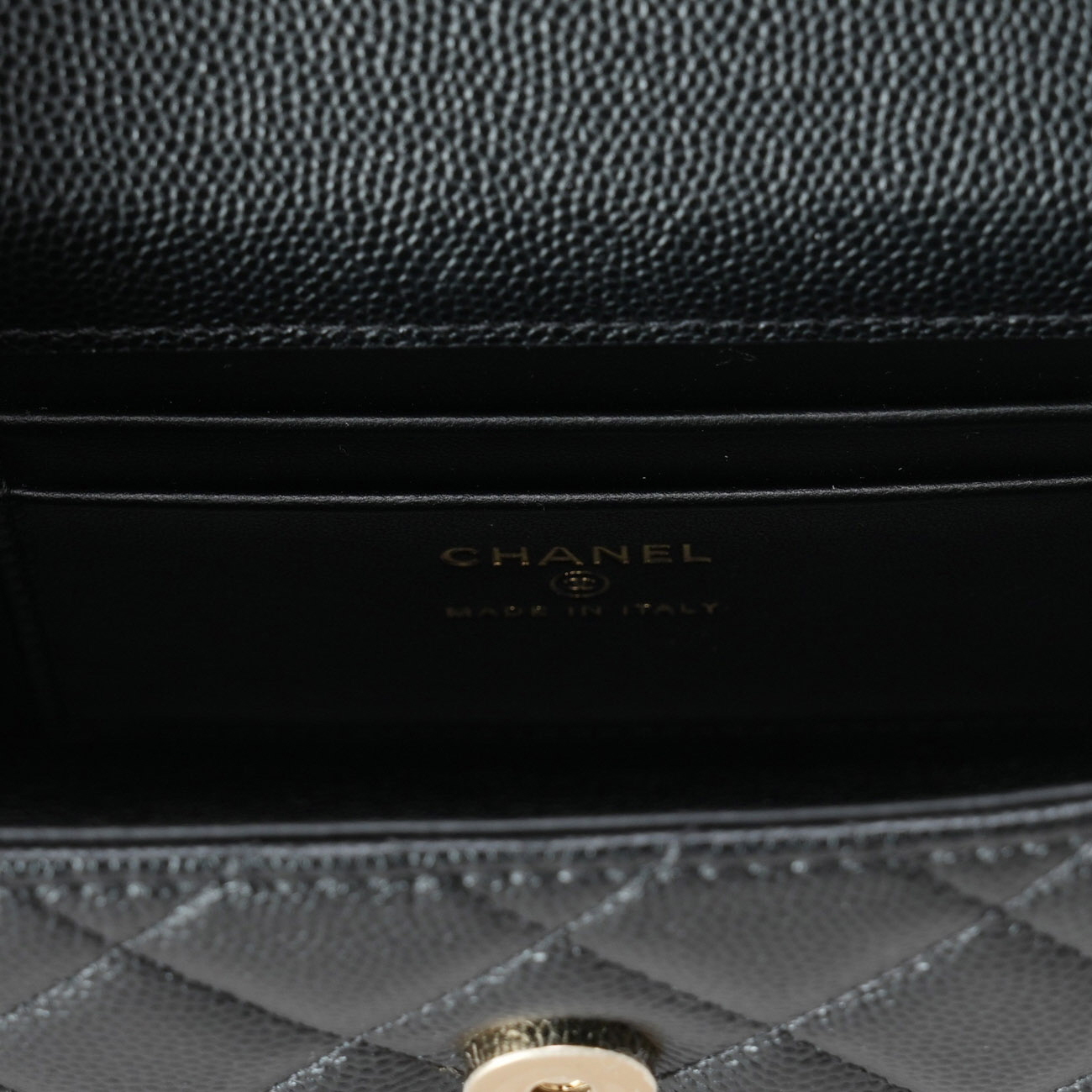 CHANEL(USED)샤넬 시즌 AP3237 캐비어 핸들 미니백