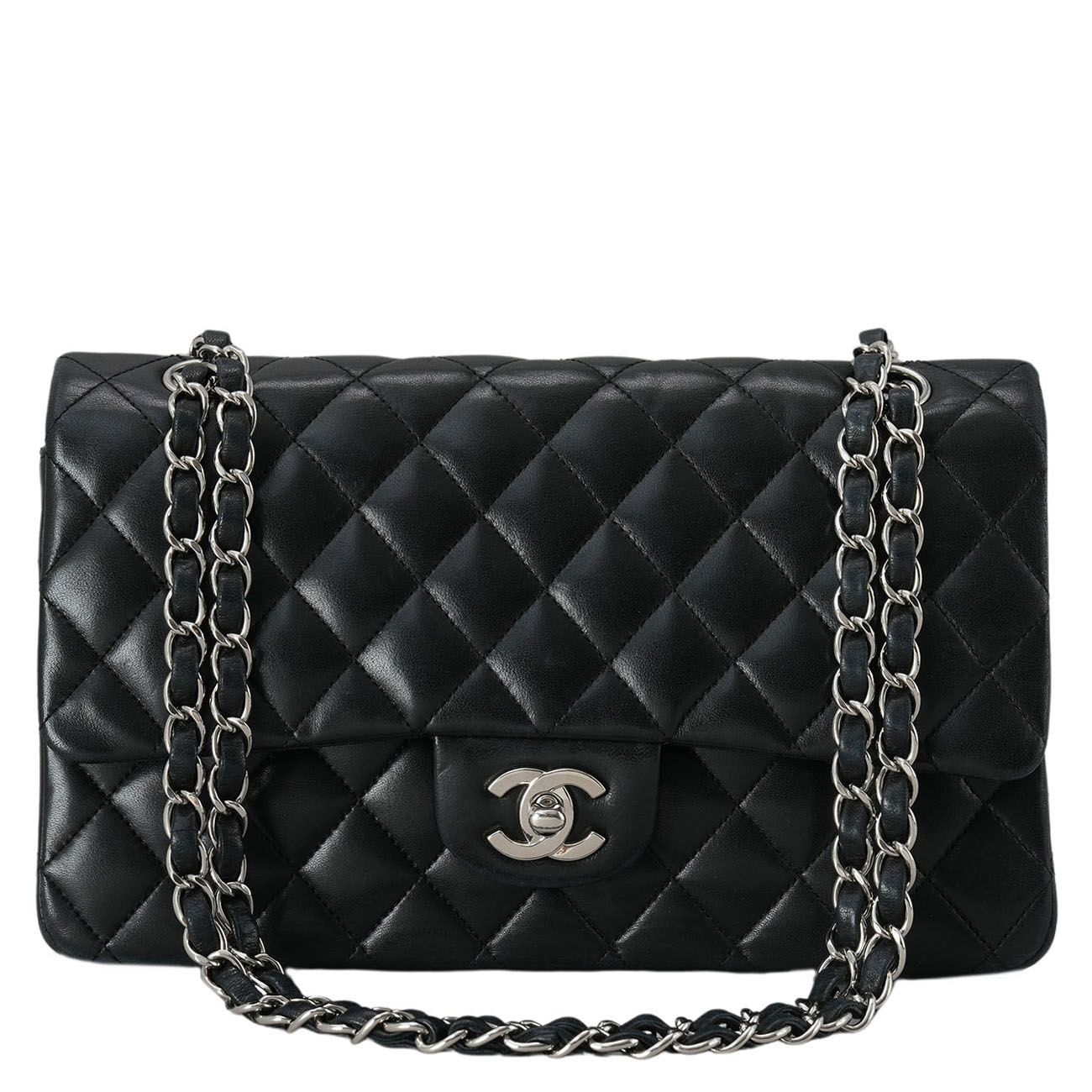 CHANEL(USED)샤넬 램스킨 클래식 미듐 플랩백