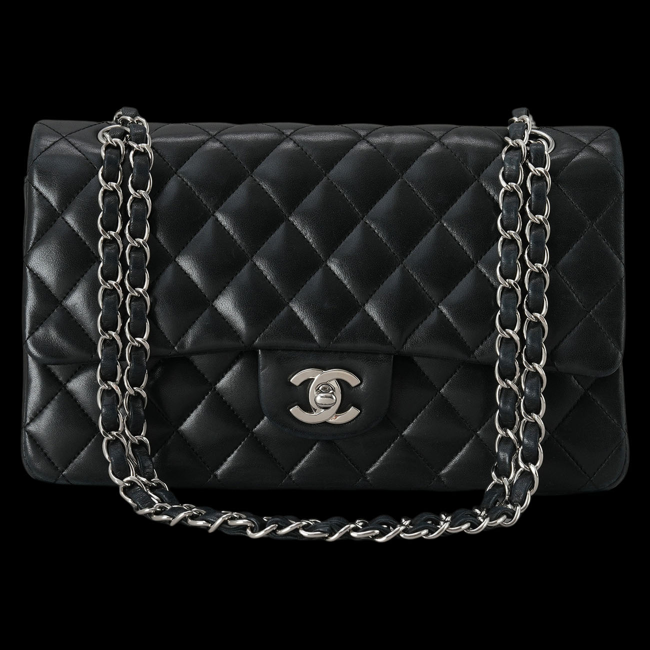 CHANEL(USED)샤넬 램스킨 클래식 미듐 플랩백