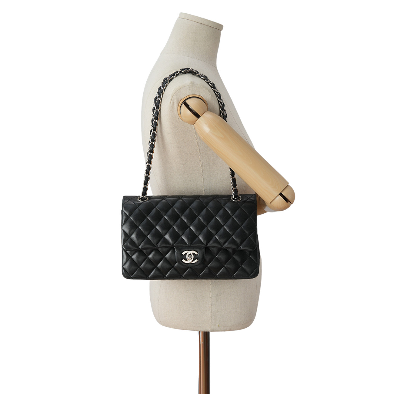 CHANEL(USED)샤넬 램스킨 클래식 미듐 플랩백