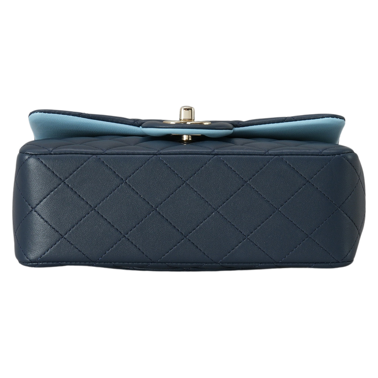 CHANEL(USED)샤넬 램스킨 클래식 뉴미니 탑핸들